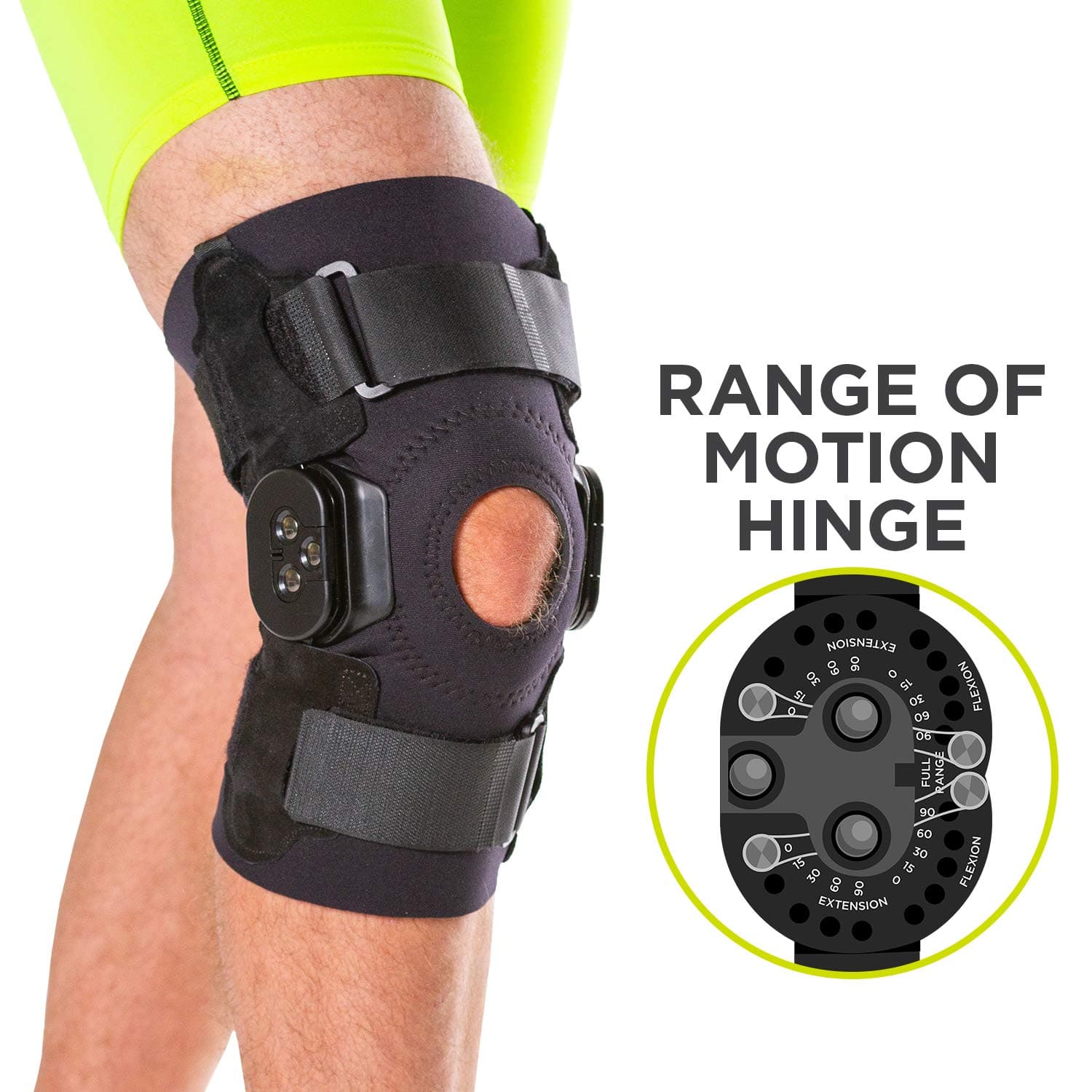 BraceAbility Torn Meniscus ROM Knee Brace | Hinged Post Surgery Support with Flexion / Extension Control for Hyperextension & Locking Treatment, Ligament (PCL / ACL) Tears, Osteoarthritis (3XL)