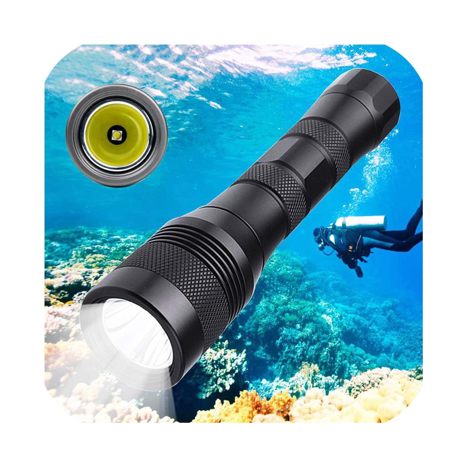 Professional Flashlight Waterproof Torch XML L2 Light Flashlights,Package 1,Black
