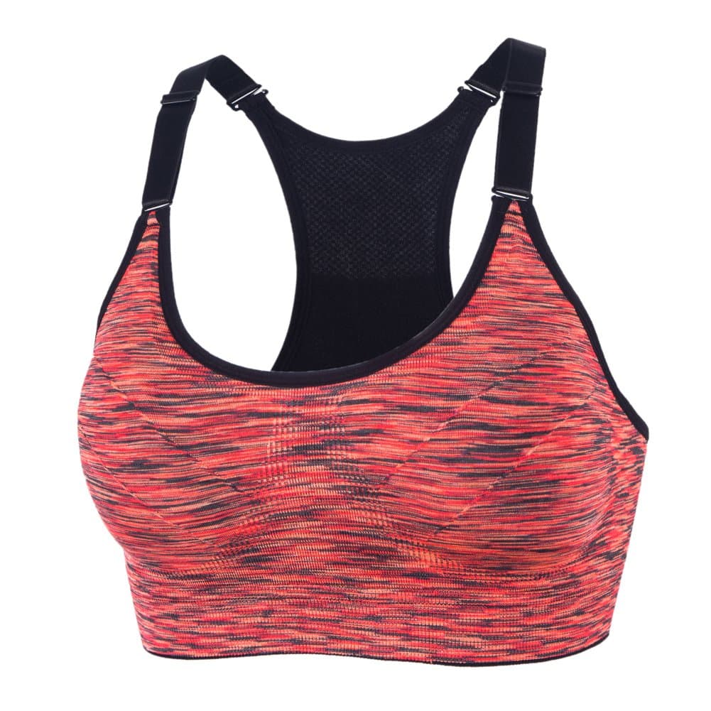 Women 1or 3 or 5 Pack Medium Support and Removable Pad Tank Top Racerback Sports Bra