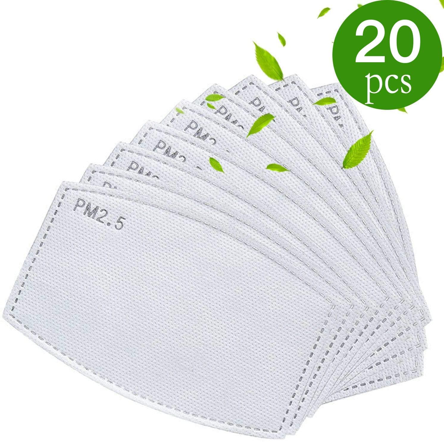 PM2.5 Activated Carbon Filter - 5 Layers Replaceable Anti Haze Filter PM2.5 Replaceable Filters (20)