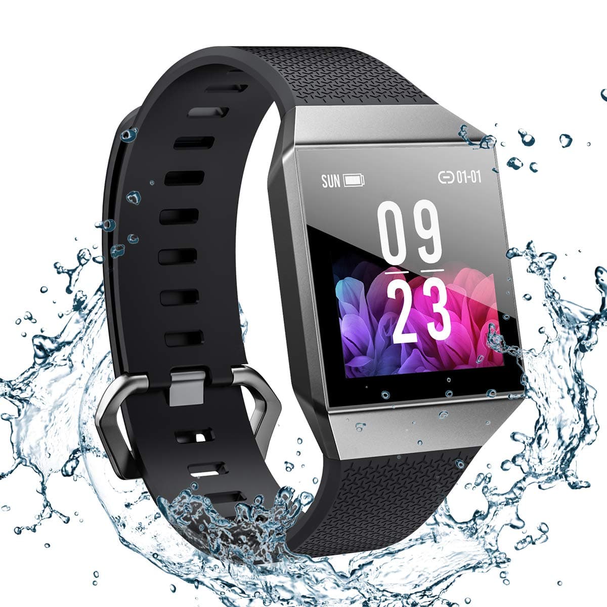 Smart Watch for Android and iOS Phone 2019 Version Smartwatch IP68 Waterproof, Bluetooth Fitness Activity Tracker with Heart Rate Monitor ECG+PPG Pedometer Sleep Tracker Message Reminder, Men Women