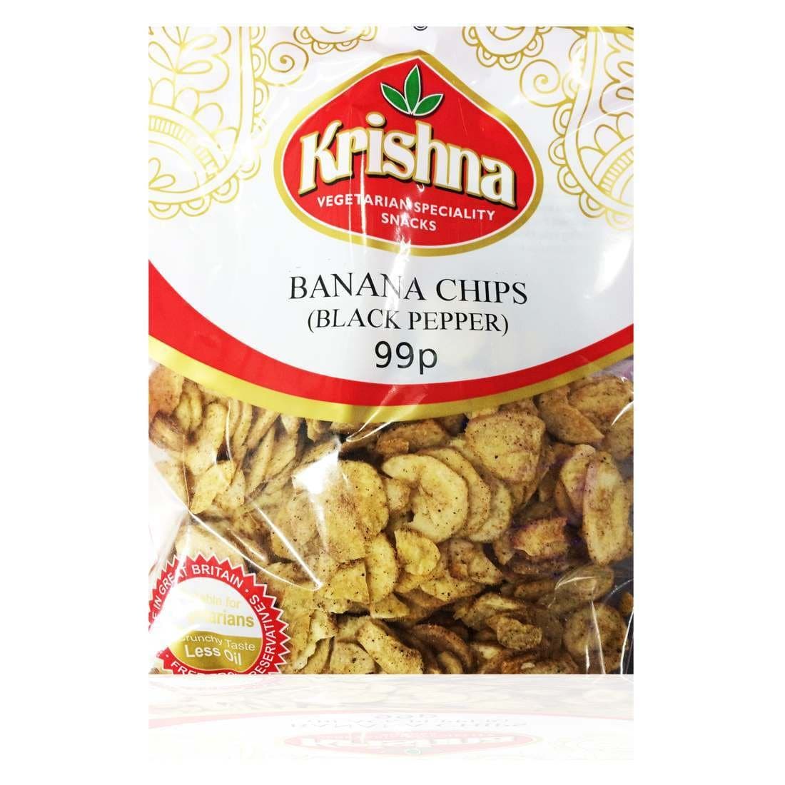 Krishna Banana Chips Black Pepper 150g