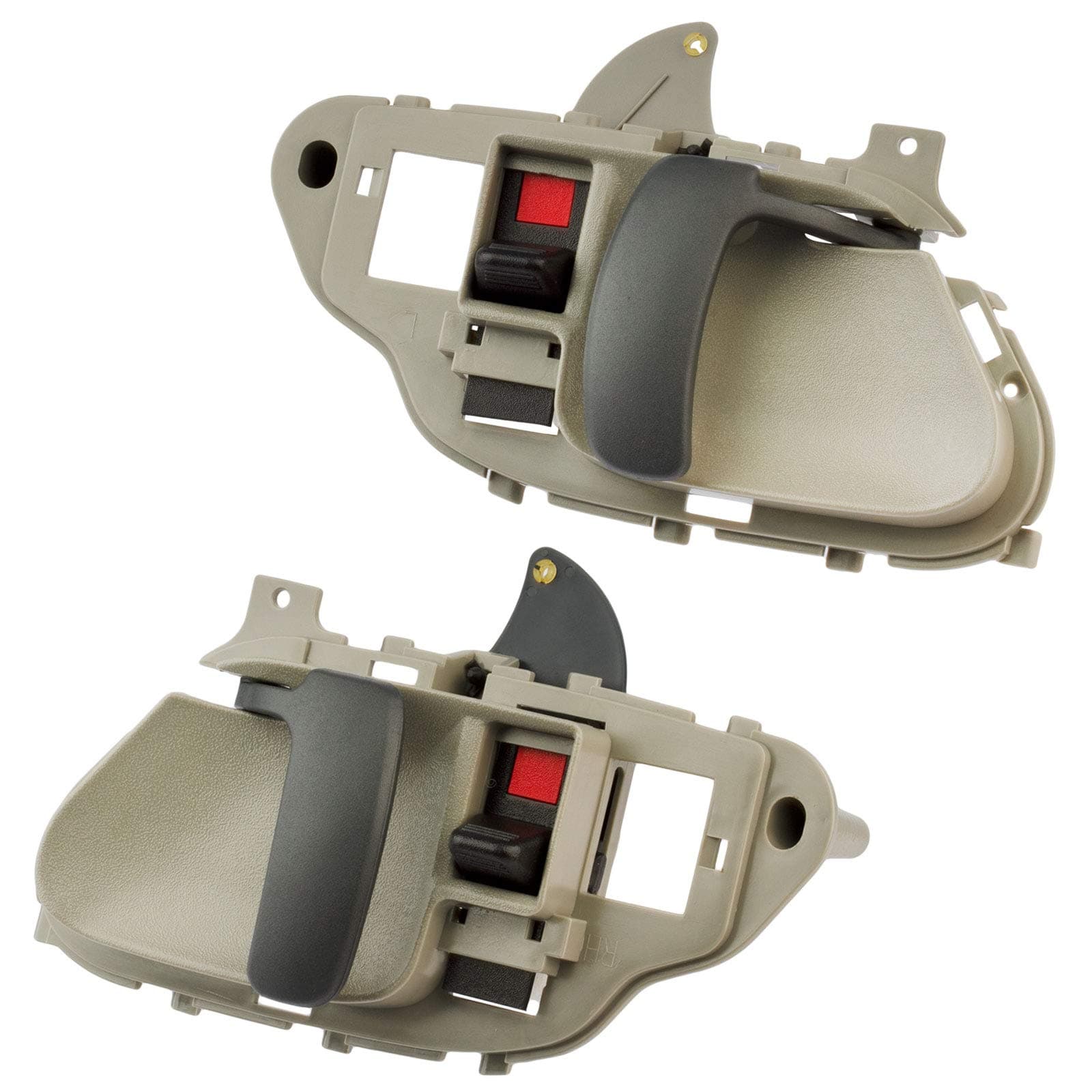 fits 1995-2000 Chevy Silverado Interior Door Handle Replacement Driver & Passenger Side Front or Rear (Fits Suburban, GMC Tahoe, Blazer and Jimmy) Gray 15708043 15708044