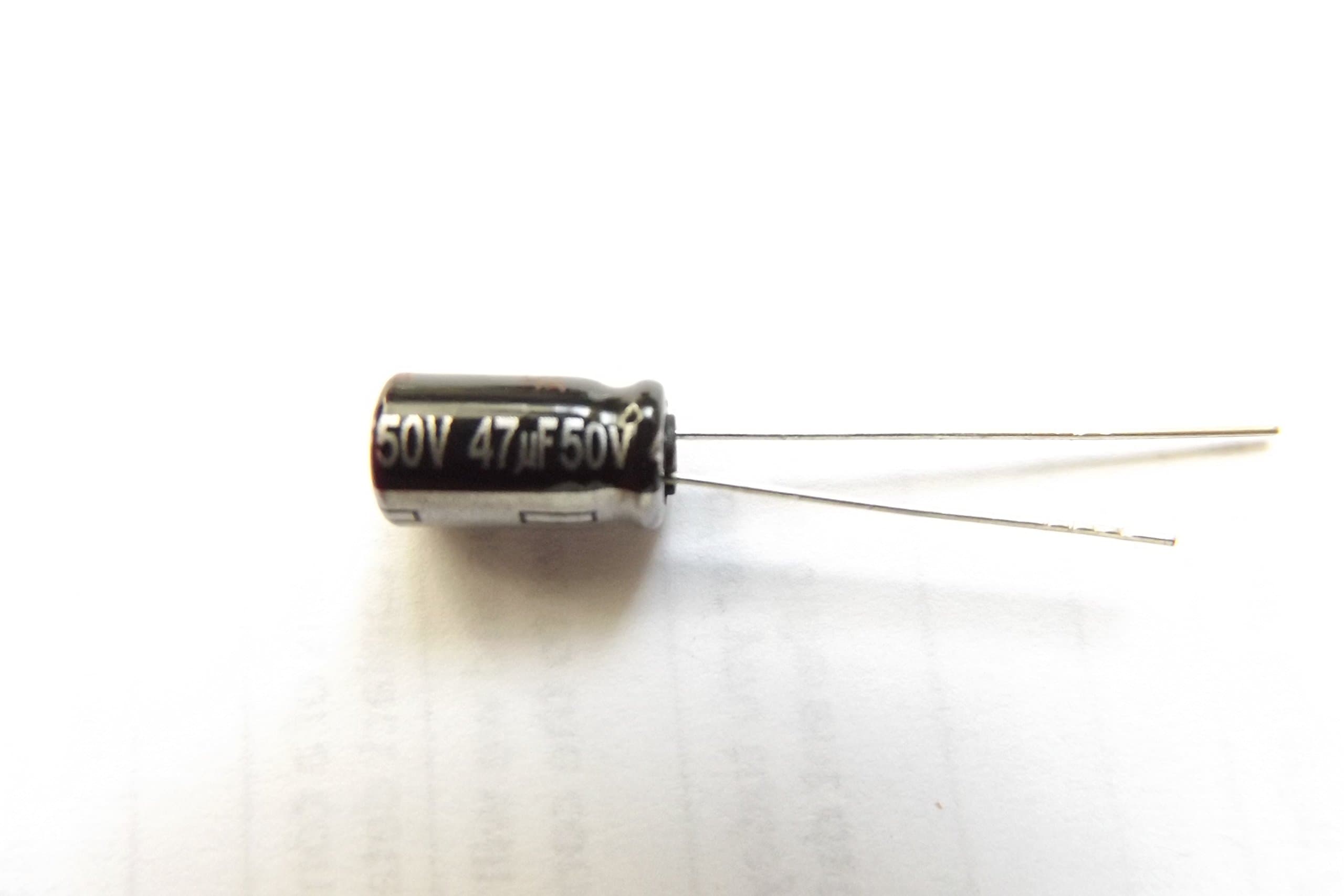PANASONIC ELECTRONIC COMPONENTS ECA1HHG470 CAPACITOR, 105C 47UF 50V