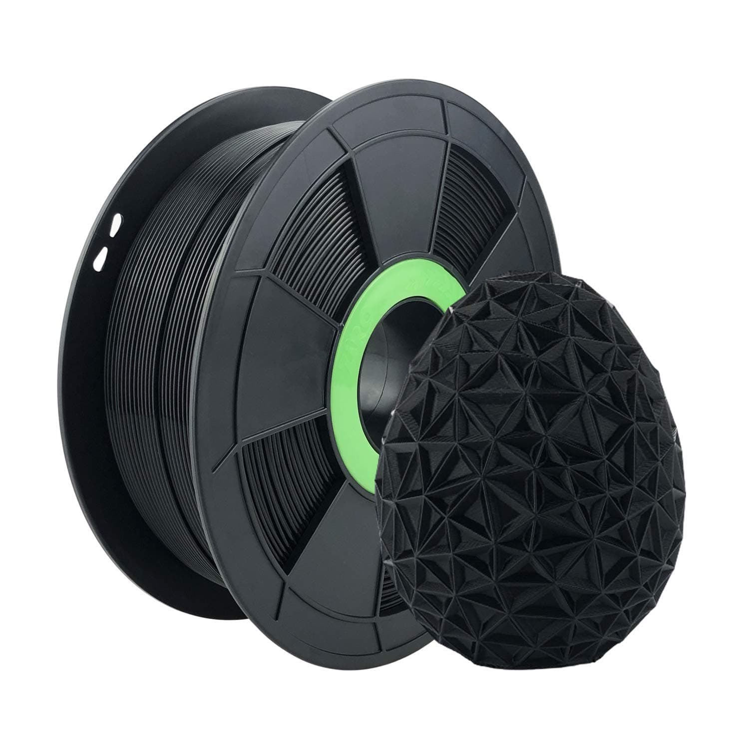 ZIRO 3D Printer Filament PLA PRO Basic Color Series 1.75MM 1KG(2.2lbs), Dimensional Accuracy +/- 0.03mm,Black