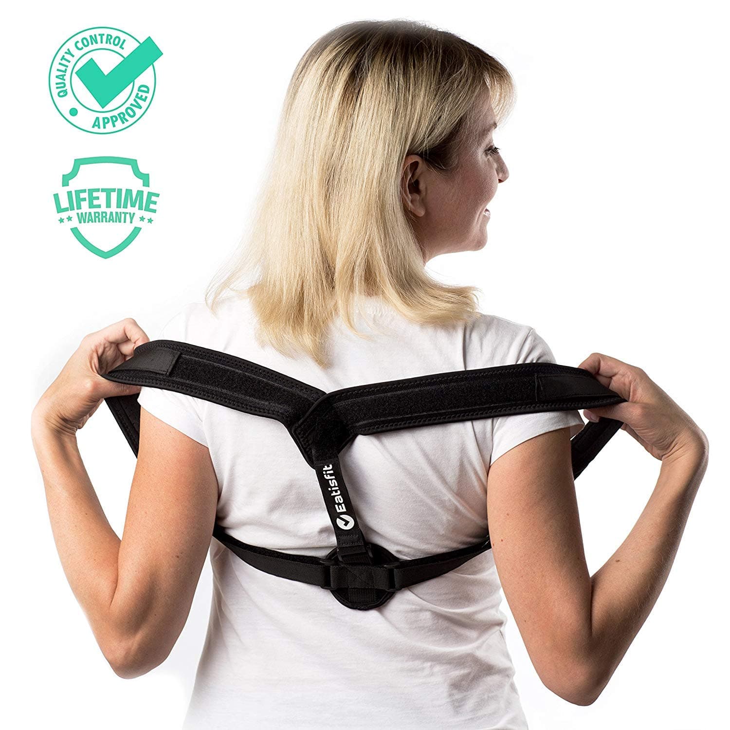 Posture Corrector for Women and Men - Comfortable Upper Back Brace and Shoulder Support. Best Way to Improve Bad Posture, Prevent Slouching and Relief Neck Pain