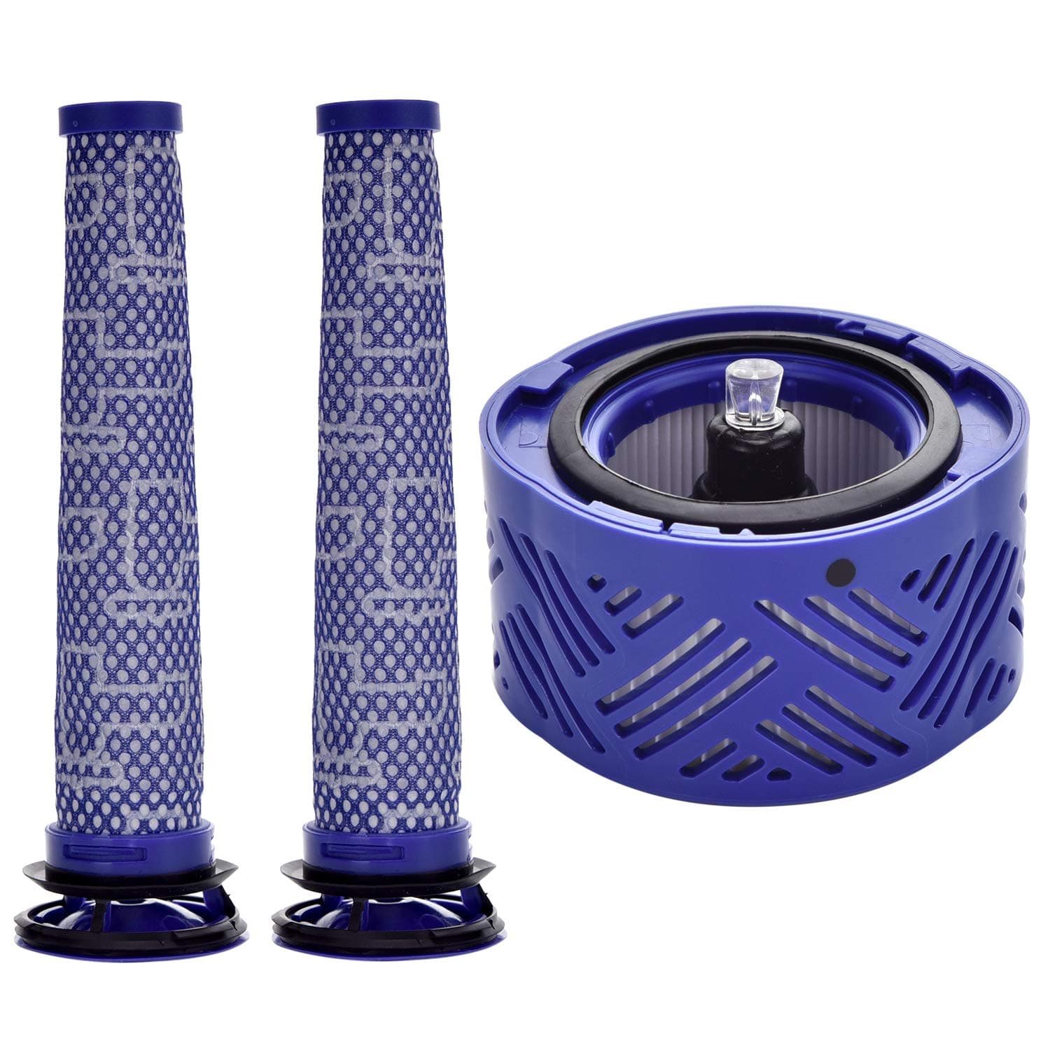 2 Pre Filter + 1 HEPA Post Filter kit for Dyson V6 Absolute Cordless Stick Vacuum. Replaces Part # Pre-Filter (965661-01) and Post- Filter (966741-01)