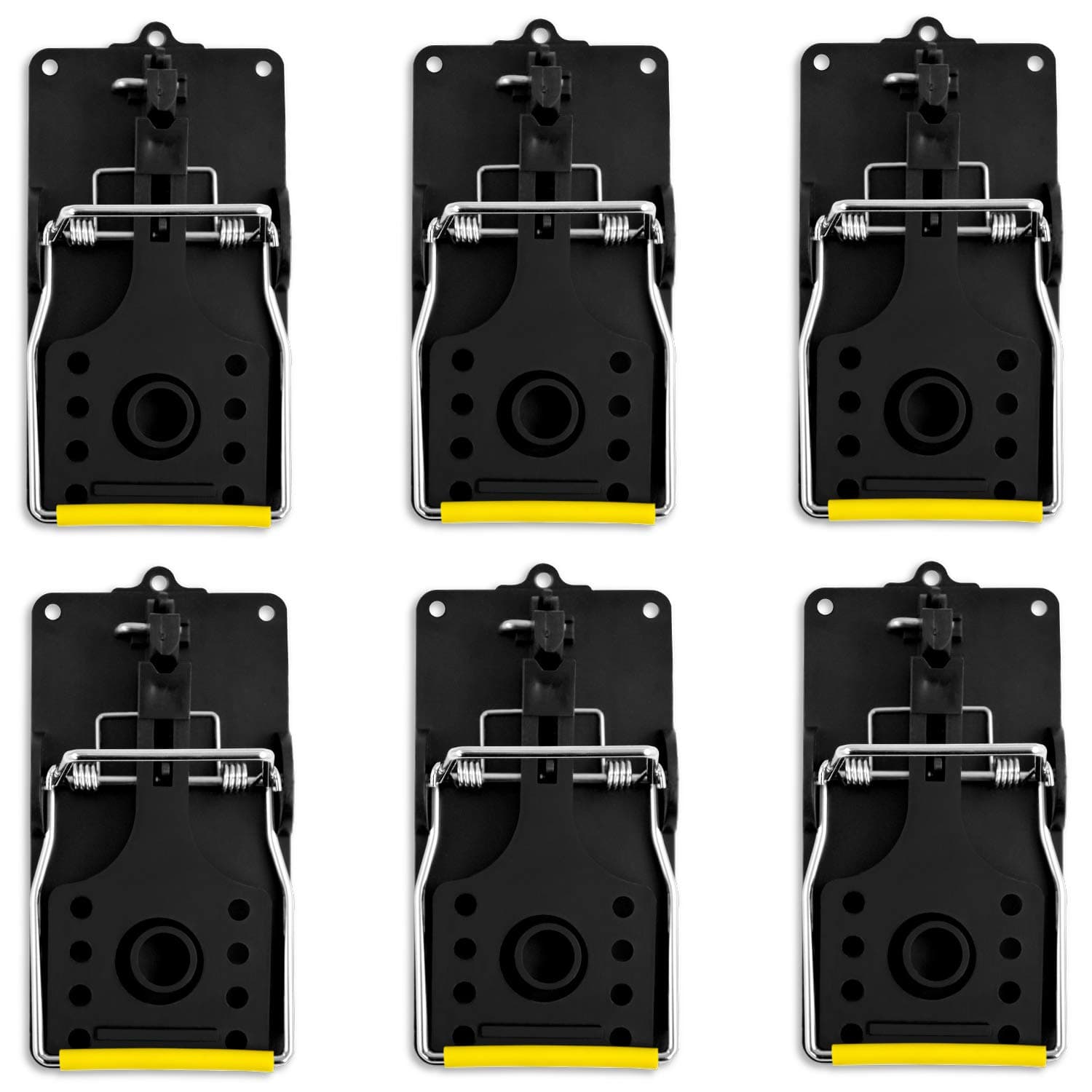 ASPECTEK Trapest Rat Traps 6 Pack, Reusable Easy Set,