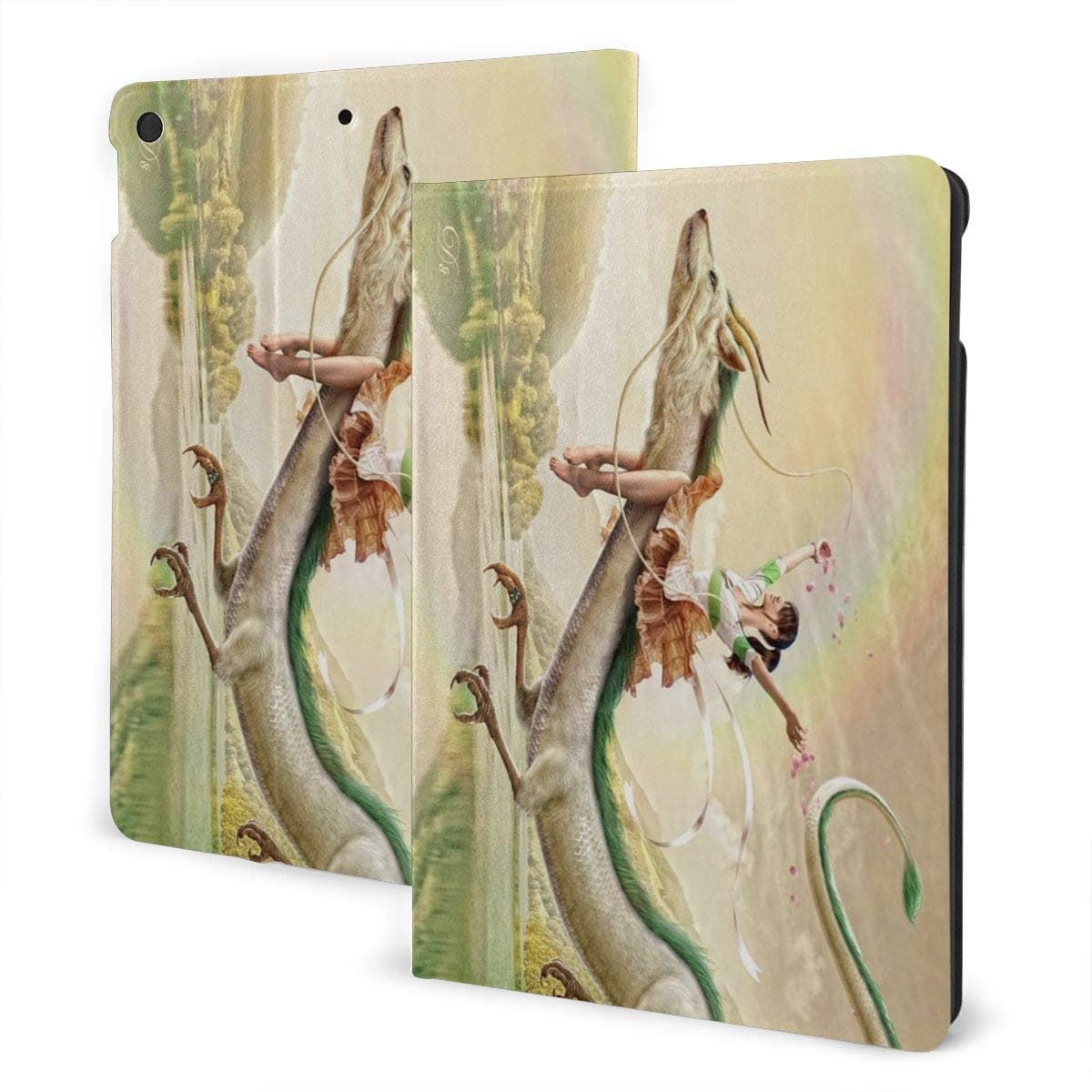 Spirited Away Case Fit IPad 7 Th 10.2 Inch Case with Ultra Slim Lightweight Stand Leather Case/Auto Wake Sleep