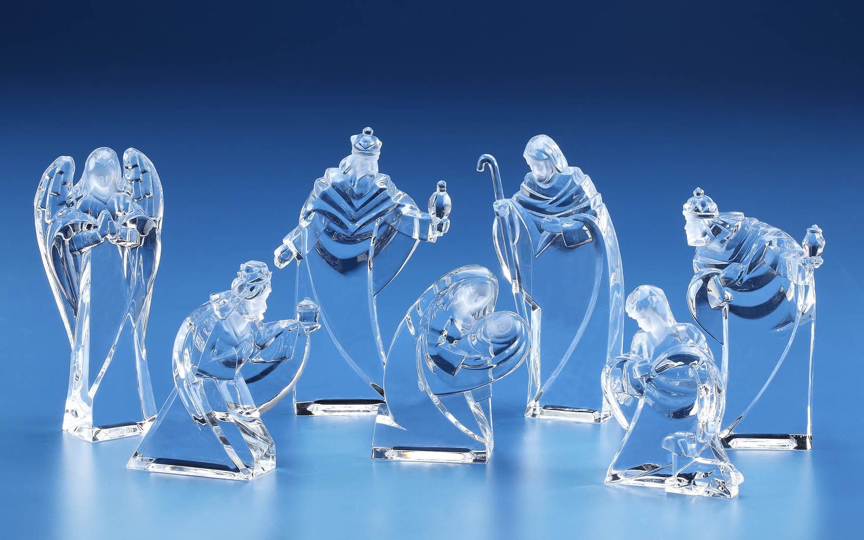 Icy Craft Arced Miniature Nativity Figures