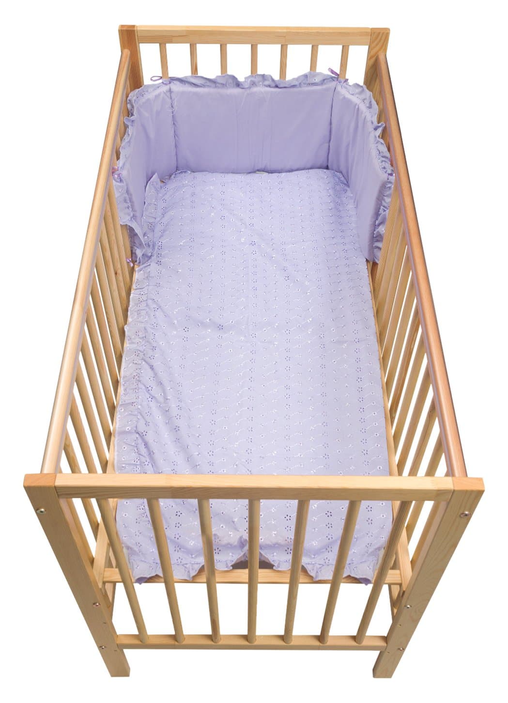 Junior Joy Embroidered Angle Swing Crib Set (Lilac)