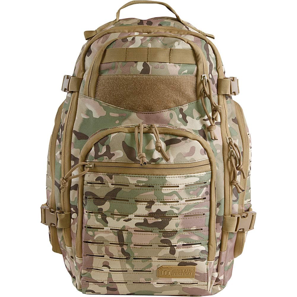 Highland Tactical Roger Tactical Backpack with Laser Cut MOLLE Webbing