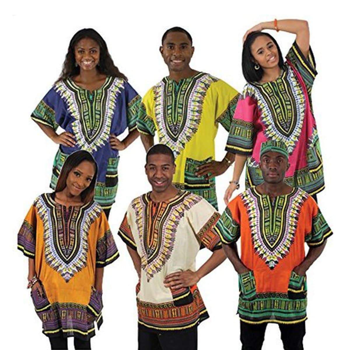 Set of Six Assorted Dashikis
