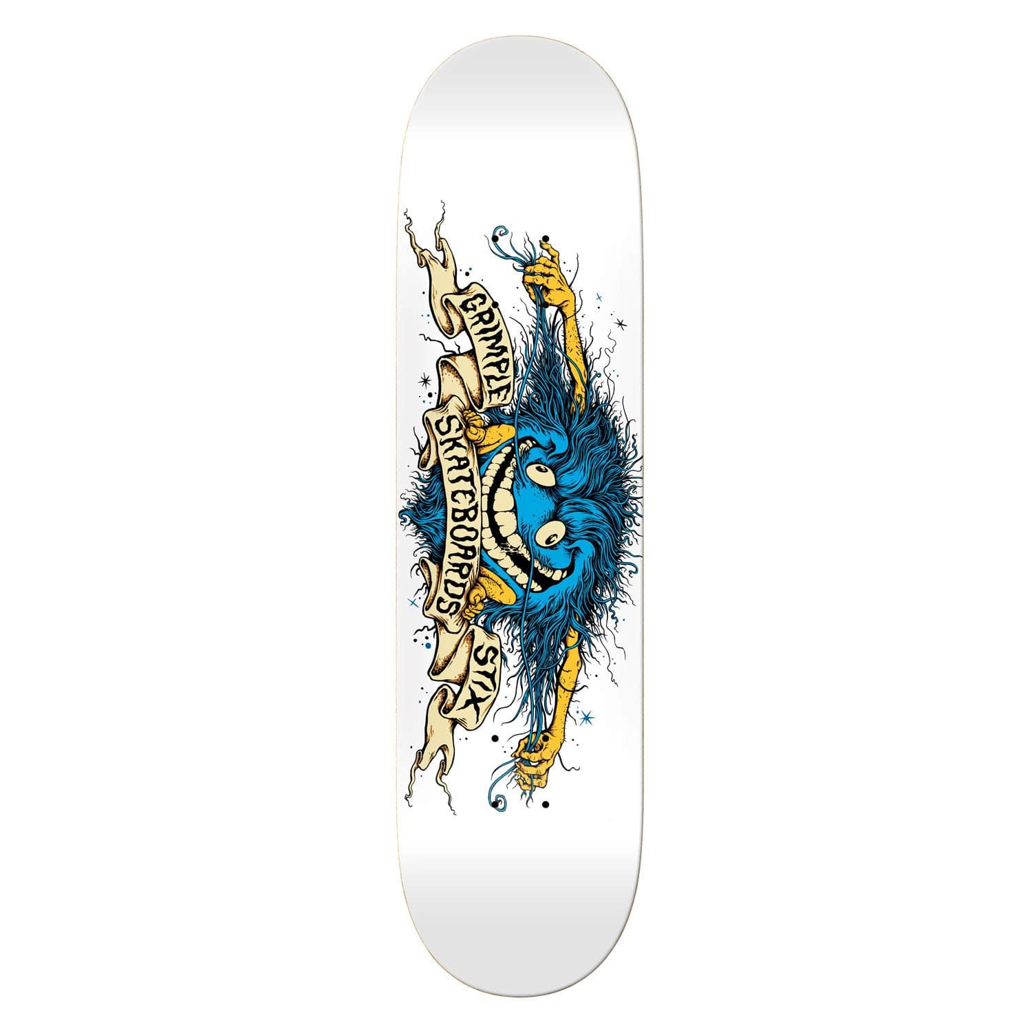Anti Hero Skateboard Deck Gimplestix Collab White 8.75"