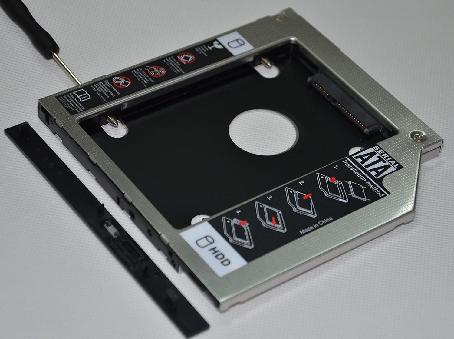 2nd Second HDD SSD Hard Drive Case Optical Bay Caddy Frame Tray Bracket for Lenovo IdeaPad B51-80 B50-30 B50-45 B50-50 B50-70 B50-80 E50-70