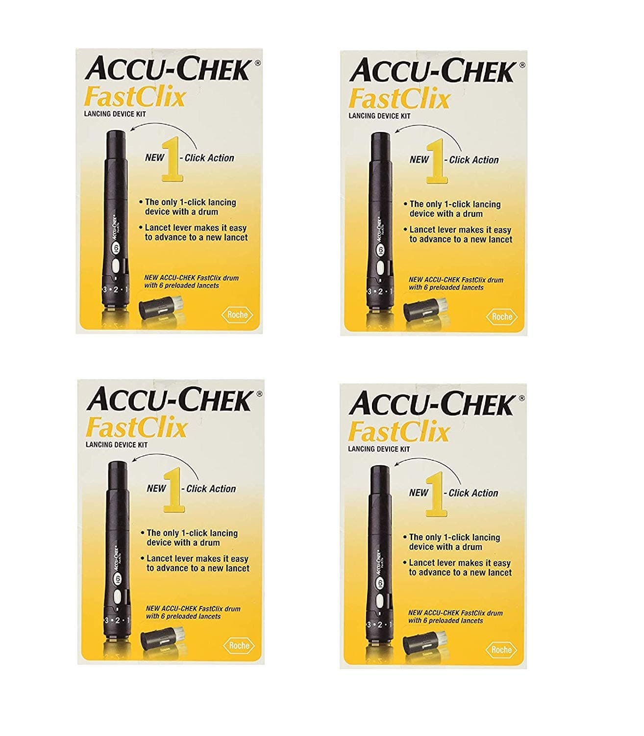 Fastclix Accu-Chek Fastclix Lancing Device Kit (4 Pack)