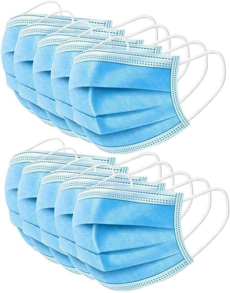 Vanecia Disposable 3-Layer Protective Earloop Face Masks (300 pcs)