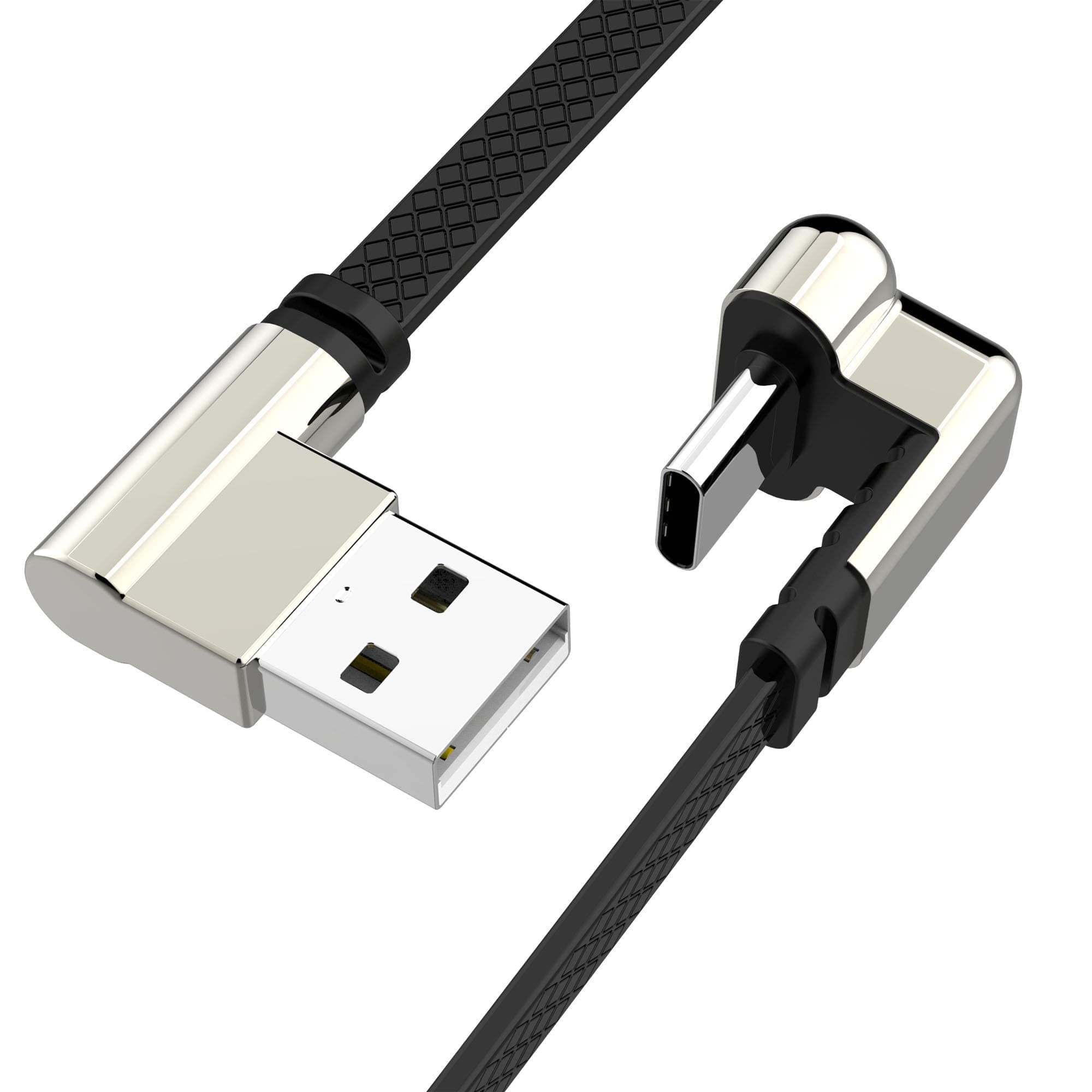 CIKOO USB C Cable,180 Degree Fast Charging Cable 1M/3.3Ft Nylon Braided Date Sync Cord for Samsung Galaxy S8 S9 S10 Note 9 8,Nintendo Switch,Google Pixel 2 XL,LG G6 G7 V40,OnePlus 6T 6 5T