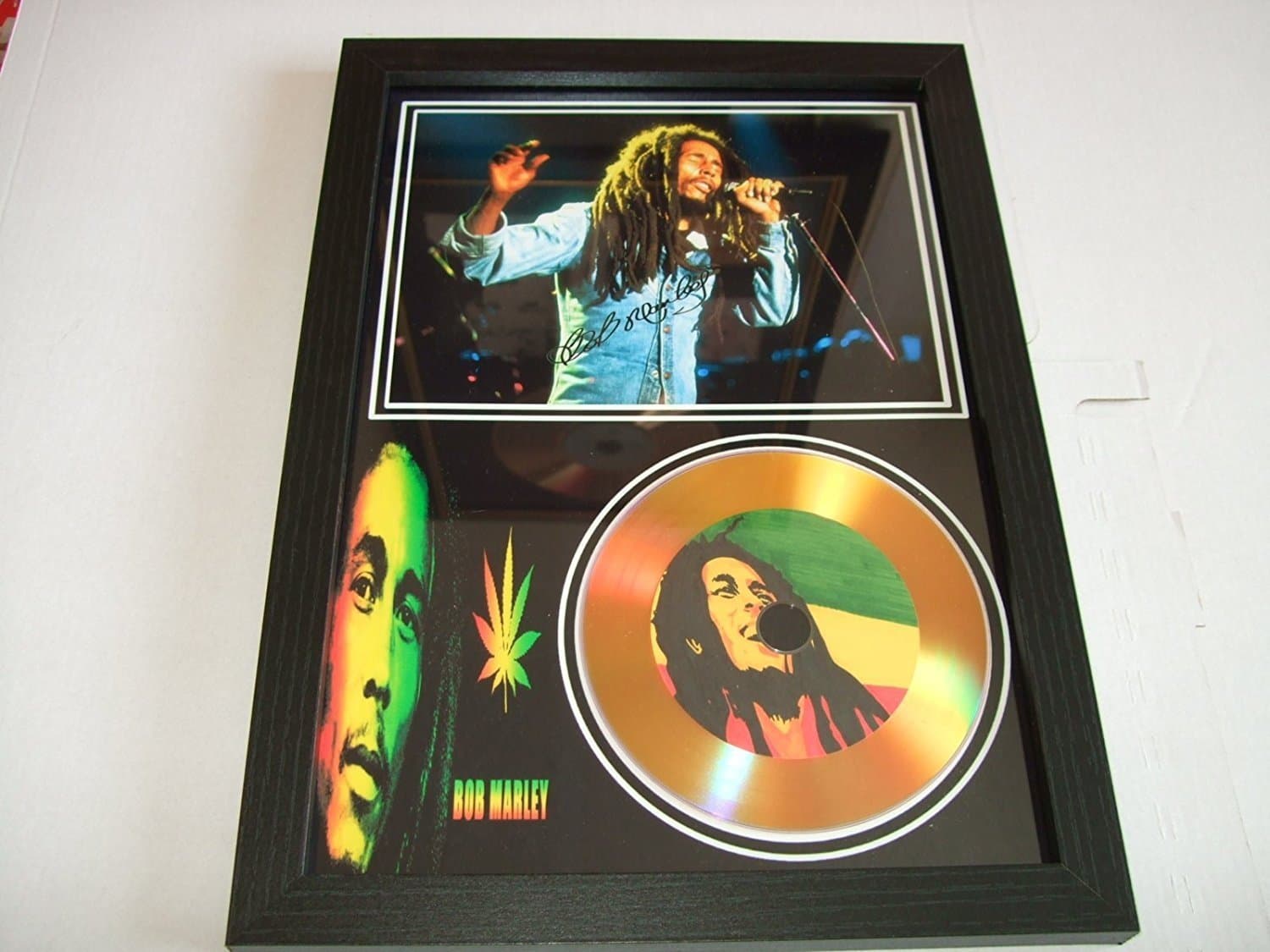 bob marley signed gold disc