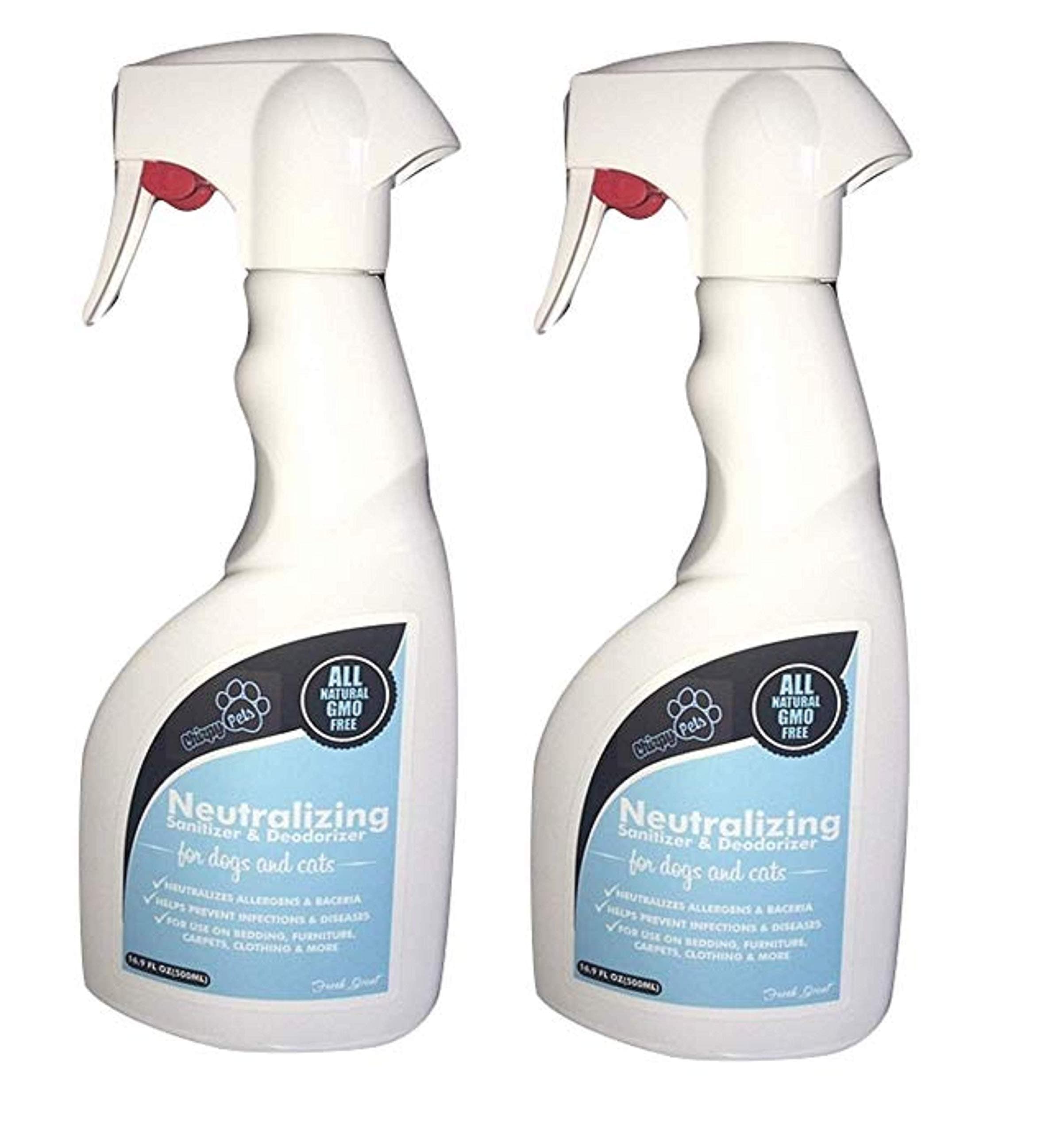 Chirpy Pets Neutralizing Sanitizer and Deodorizer Spray ( 2 Pack) Home safe, Pet safe, People safe, Kills Odor Safely