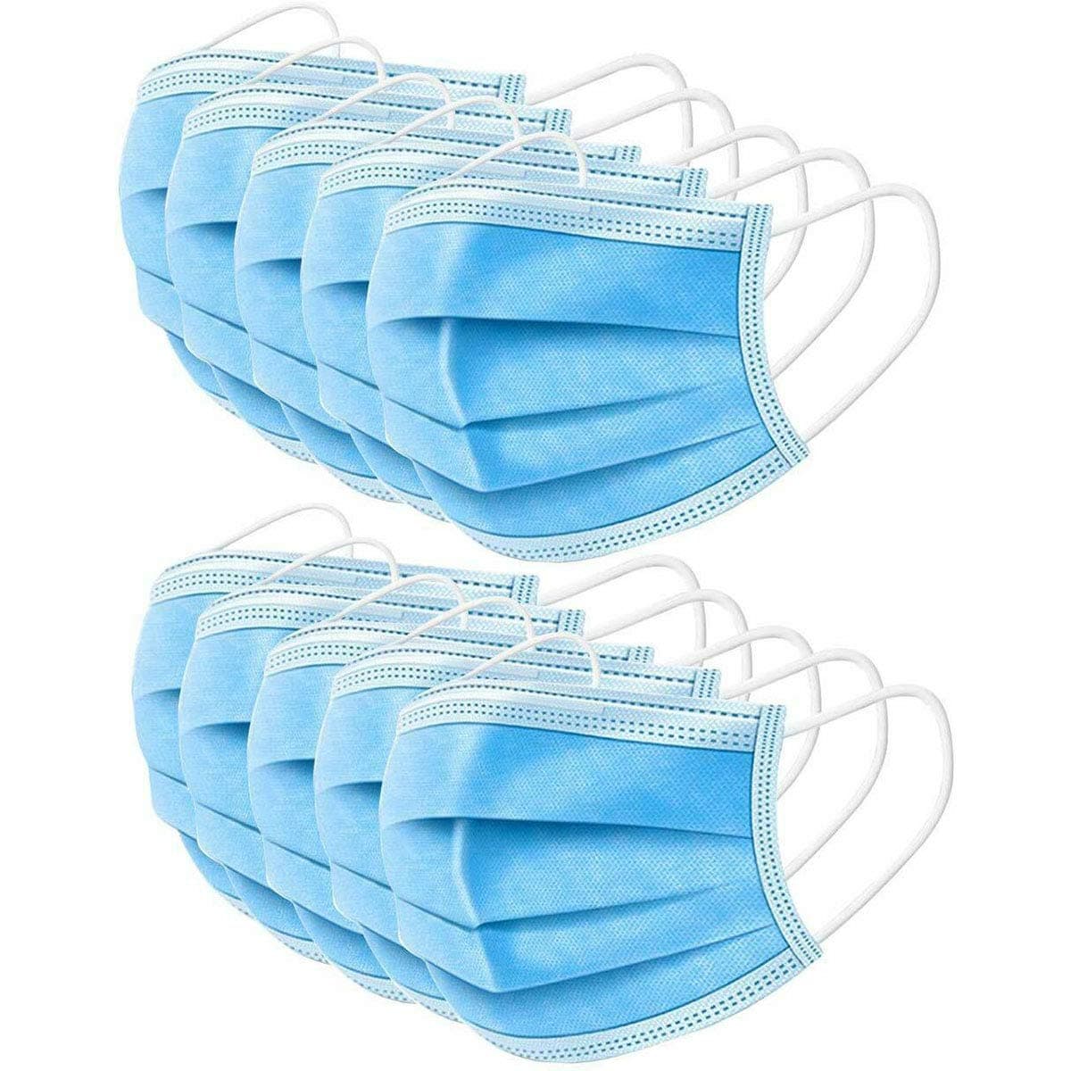 Yuema 1 pc Kitchen Rag 3 Layer Protective Filter Sanitary Face Shields Comfortable Odorless Anti Dust Air Filter, Blue