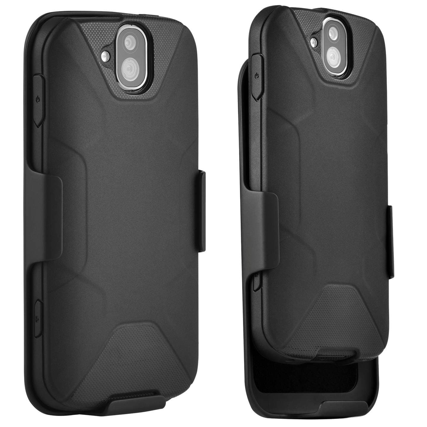 kyocera Duraforce Pro Case E6810, E6820, E6830 Combo with Belt Clip Holster Black (2017 Version) (Does Not Work with Kyocera Duraforce Pro 2 E6910 2019 Version) OZUR