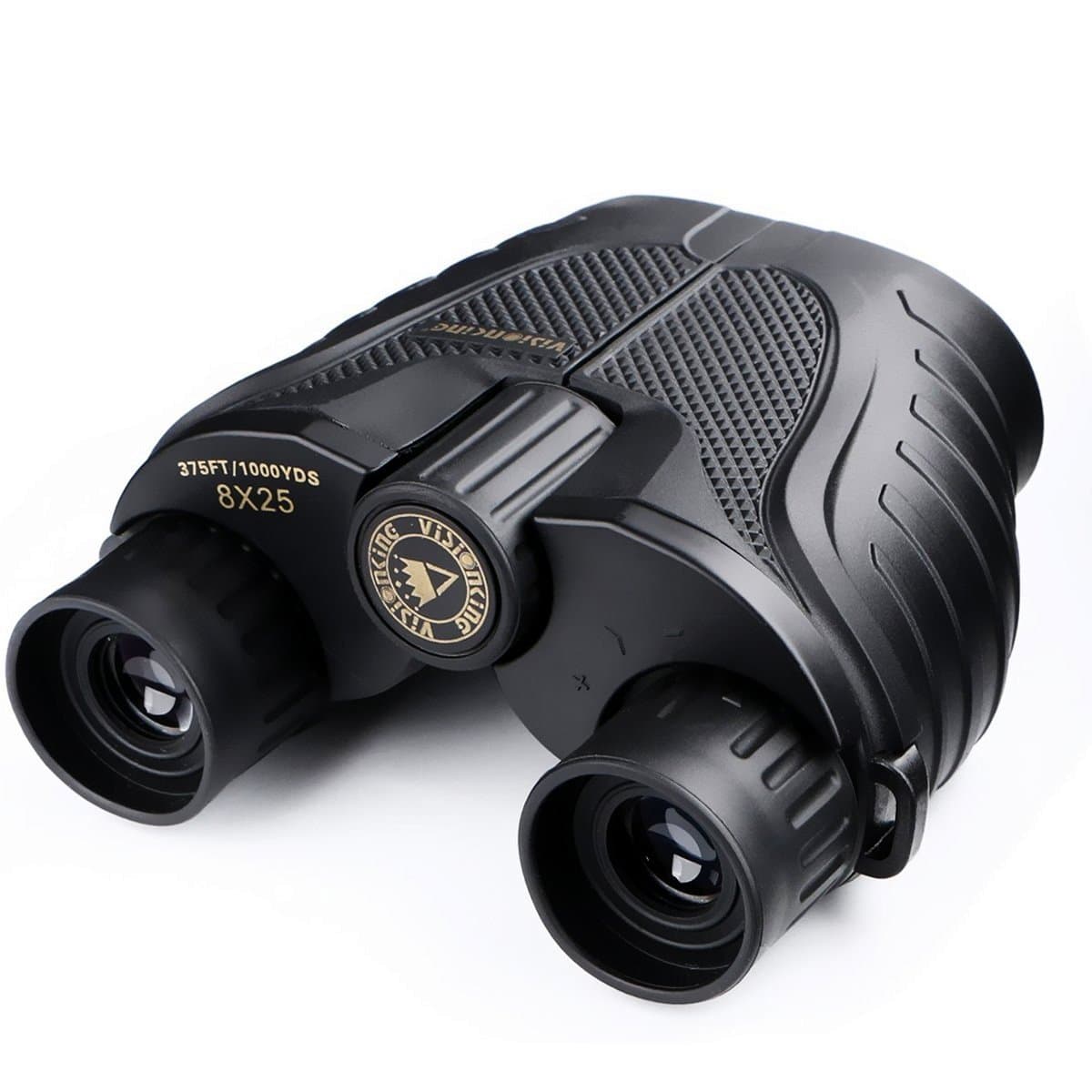 High Powered 10x25 Binoculars,SGODDE Compact Folding Binoculars,Vision Clear Bird Watching, Waterproof Great for Outdoor Hiking,Shooting, Travelling, Sightseeing, Hunting, Bird Watching,Concerts (VS8x25S)