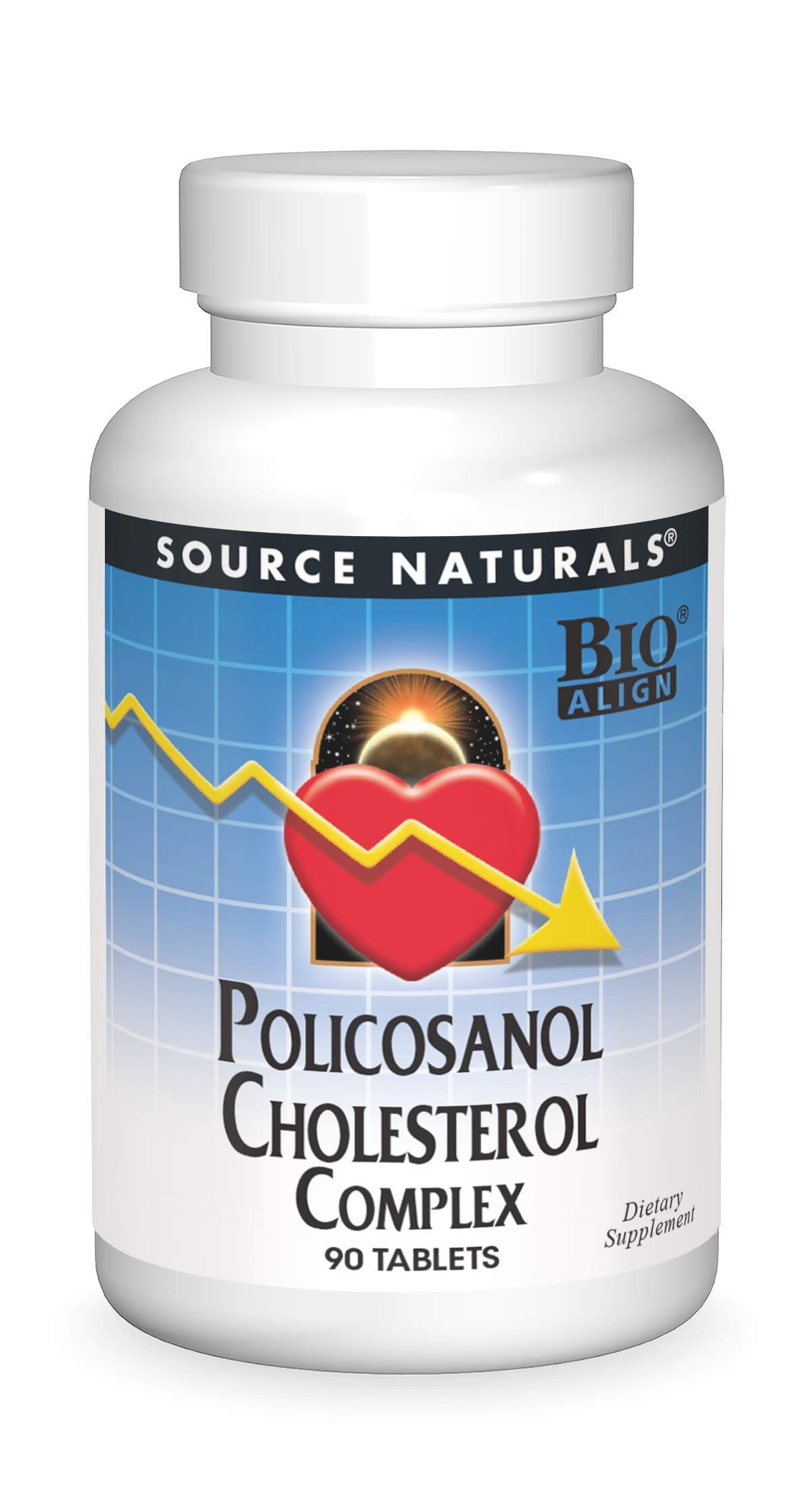 SOURCE NATURALS Policosanol Cholesterol Complex Tablet, 90 Count