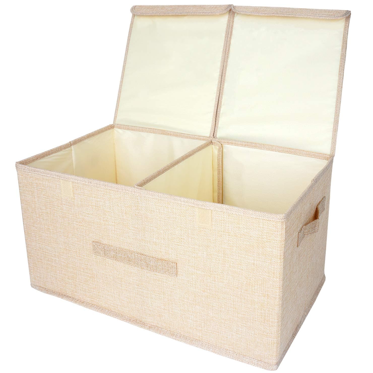 Kcilife Cube Storage Boxes with Lids Fabric Stackable Storage Boxes for Clothes and Kids Toys Storage Box Foldable Storage Box