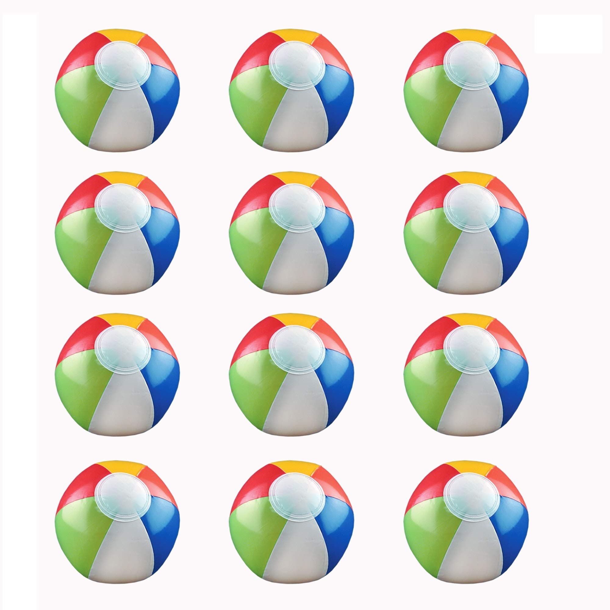 Beach Balls - 6" Multi - Color, 12 Pack