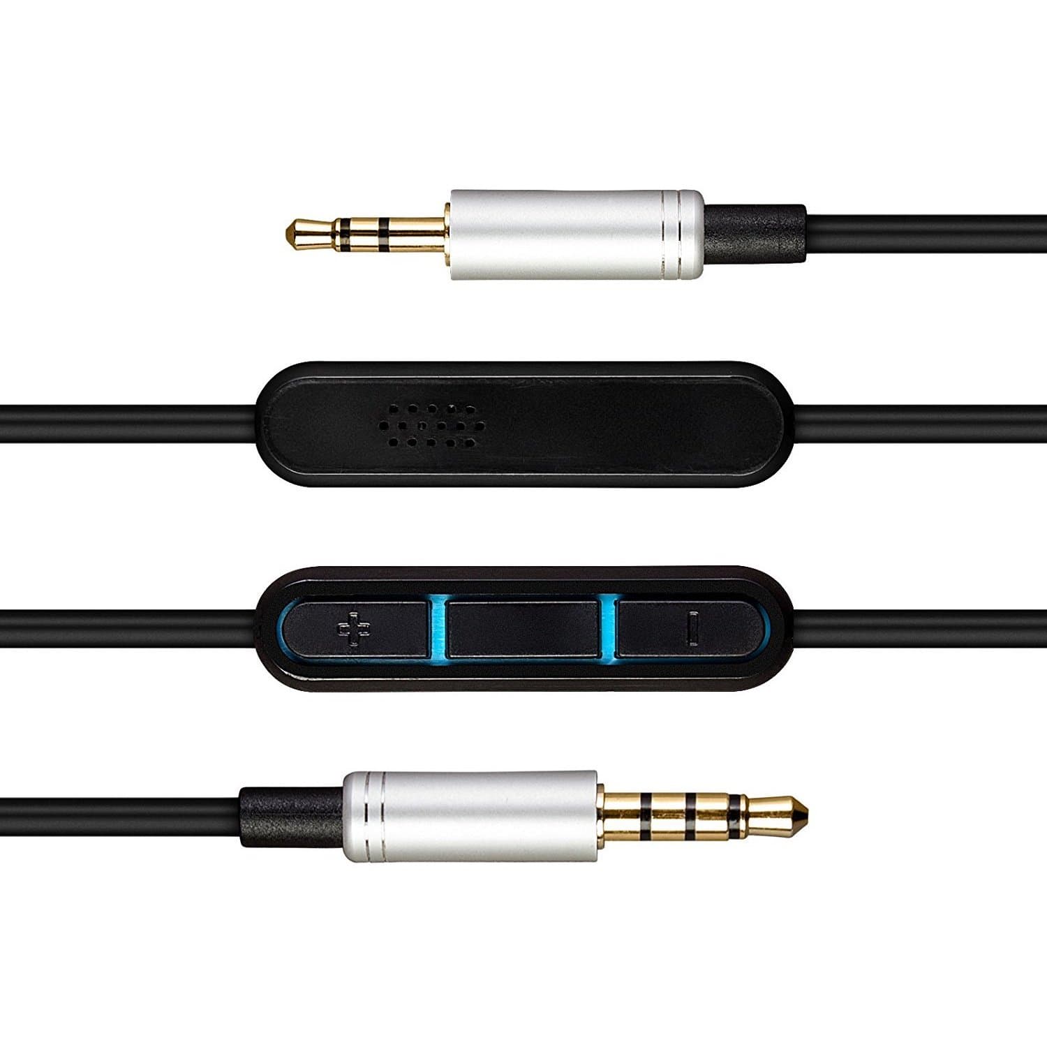 AGS Retail Ltd Replacement Audio Upgrade Cable for BOSE Quiet Comfort 25 Headphones - Black, 1.5m Audio Cable with 3.5mm Gold-Plated Audio Jacks in Slim Mould Design | Audio Accessories