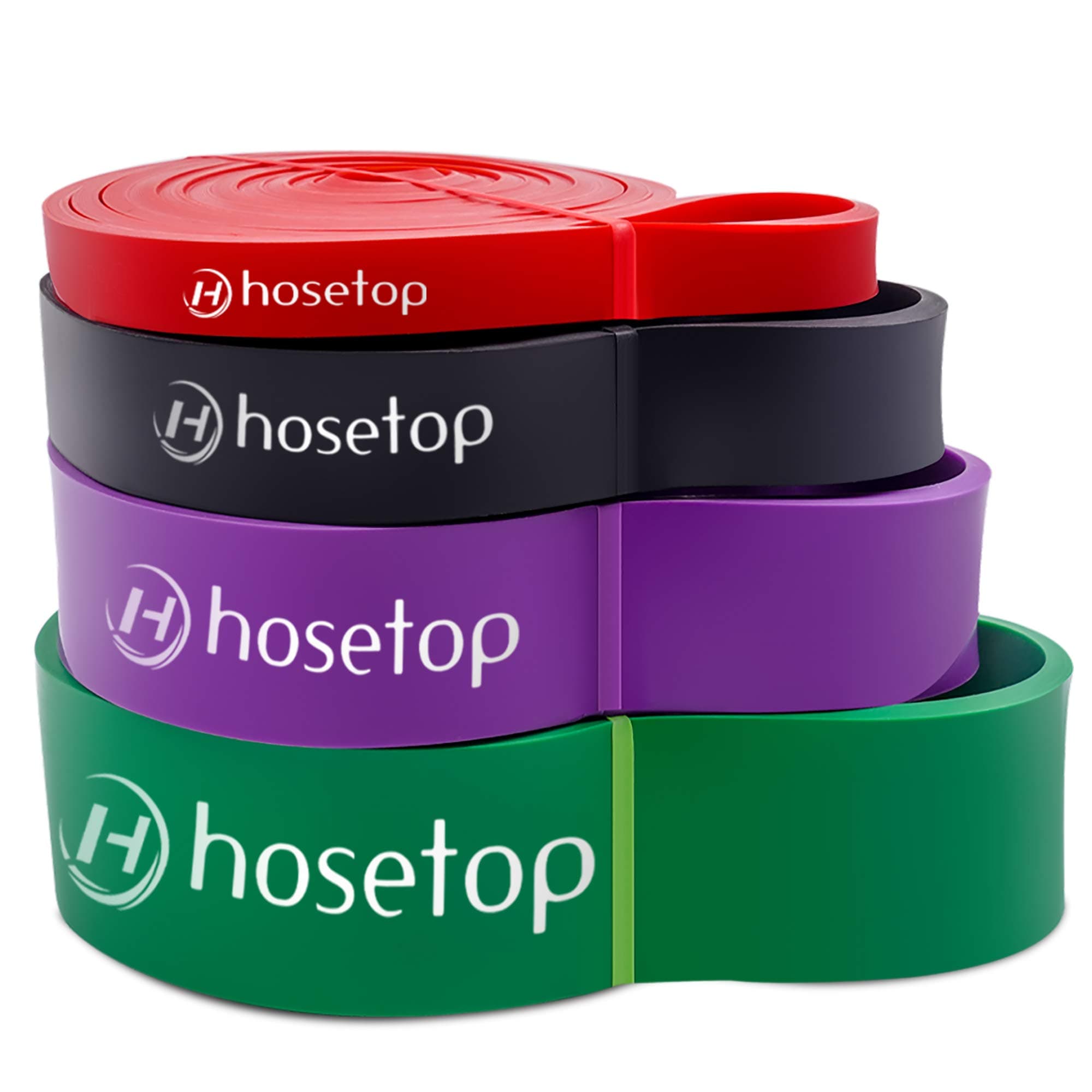 4 pcs Pull Up Bands, Heavy Duty Resistance Band Set Stretch Exercise Bands Chin-up Assistance Band for Men & Women, Mobility Workout Bands for Powerlifting, Body Stretching, Physical Therapy