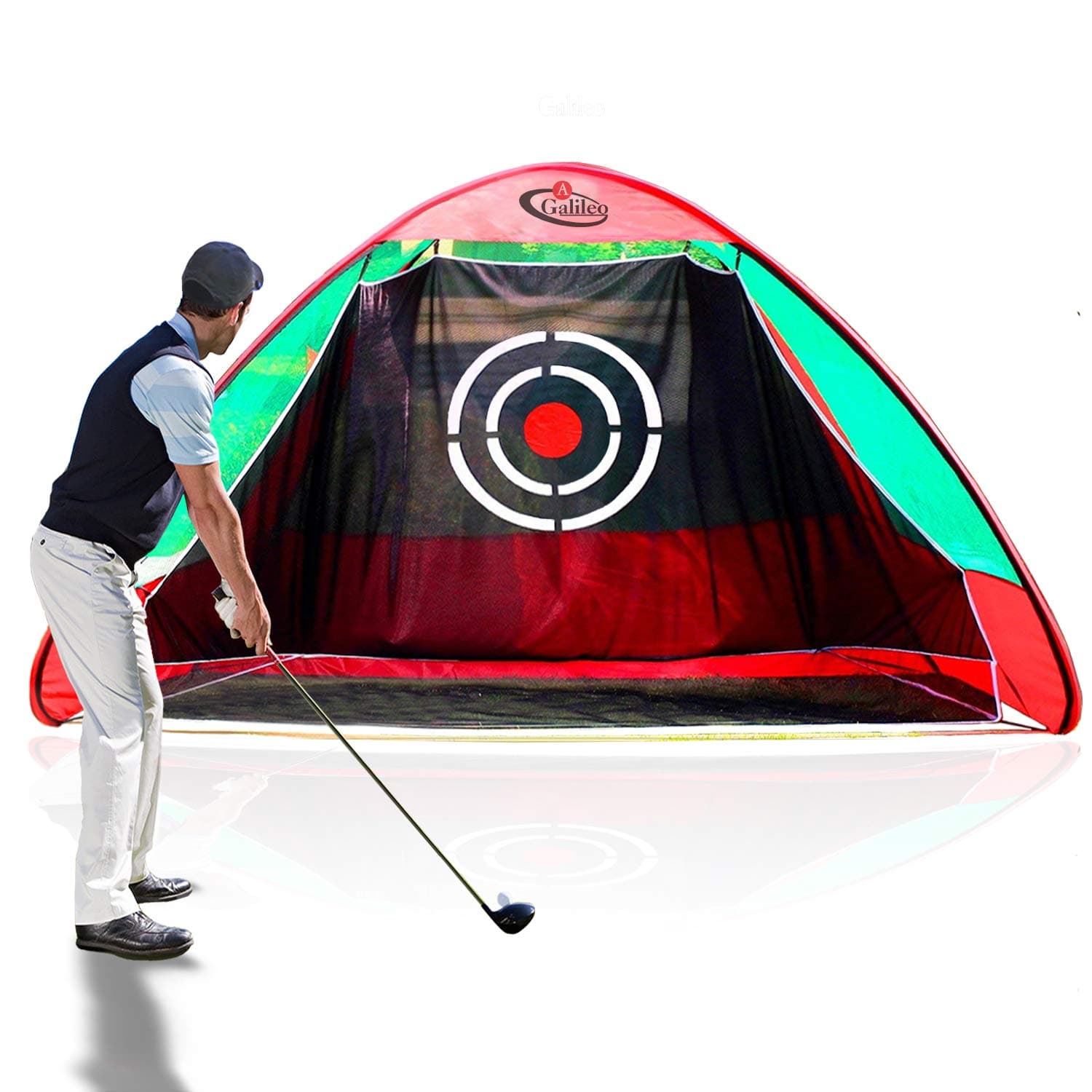 GALILEO Golf Nets Golf Hitting Net Training Aid Driving Pop Up Automatic Ball Return for Backyard Driving with Target&Carry Bag