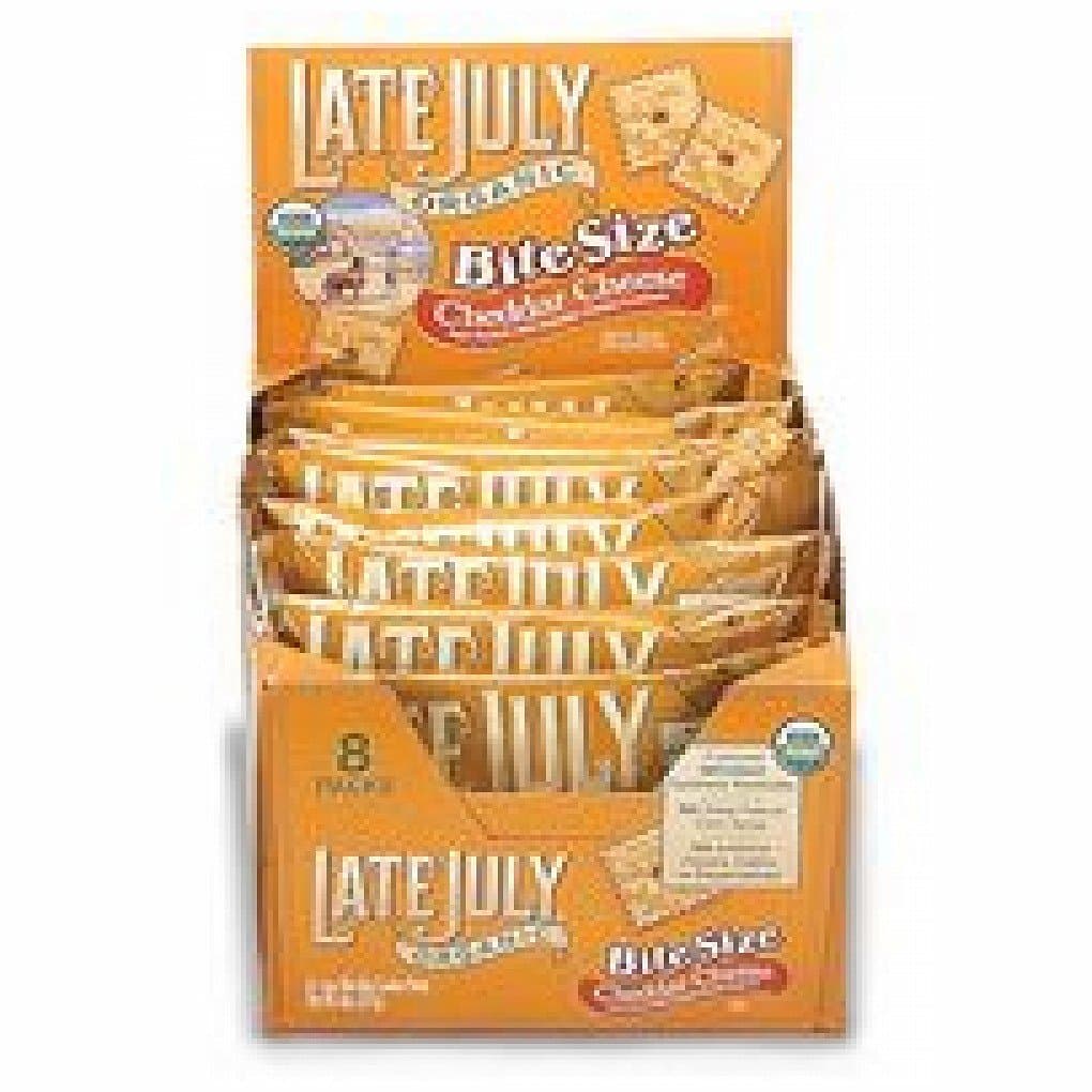 Late July Bite Size Cheddar Cheese ( 12x5 OZ)