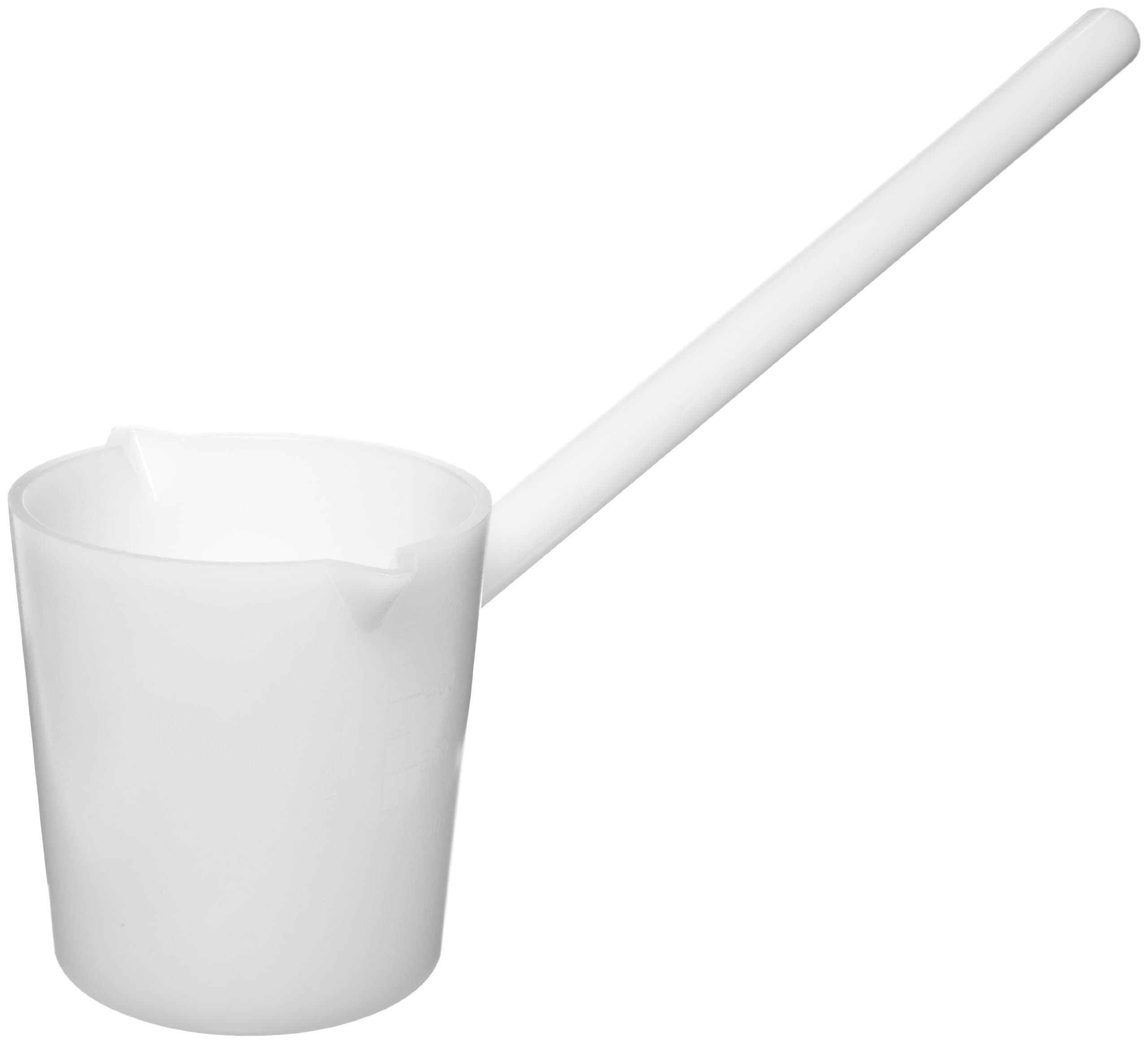 Dynalon 108085-600 High Density Polyethylene Extra Heavy Duty Sampling Scoop/Ladle with Securely Welded Solid Handle, 600mL Capacity (Pack of 12)