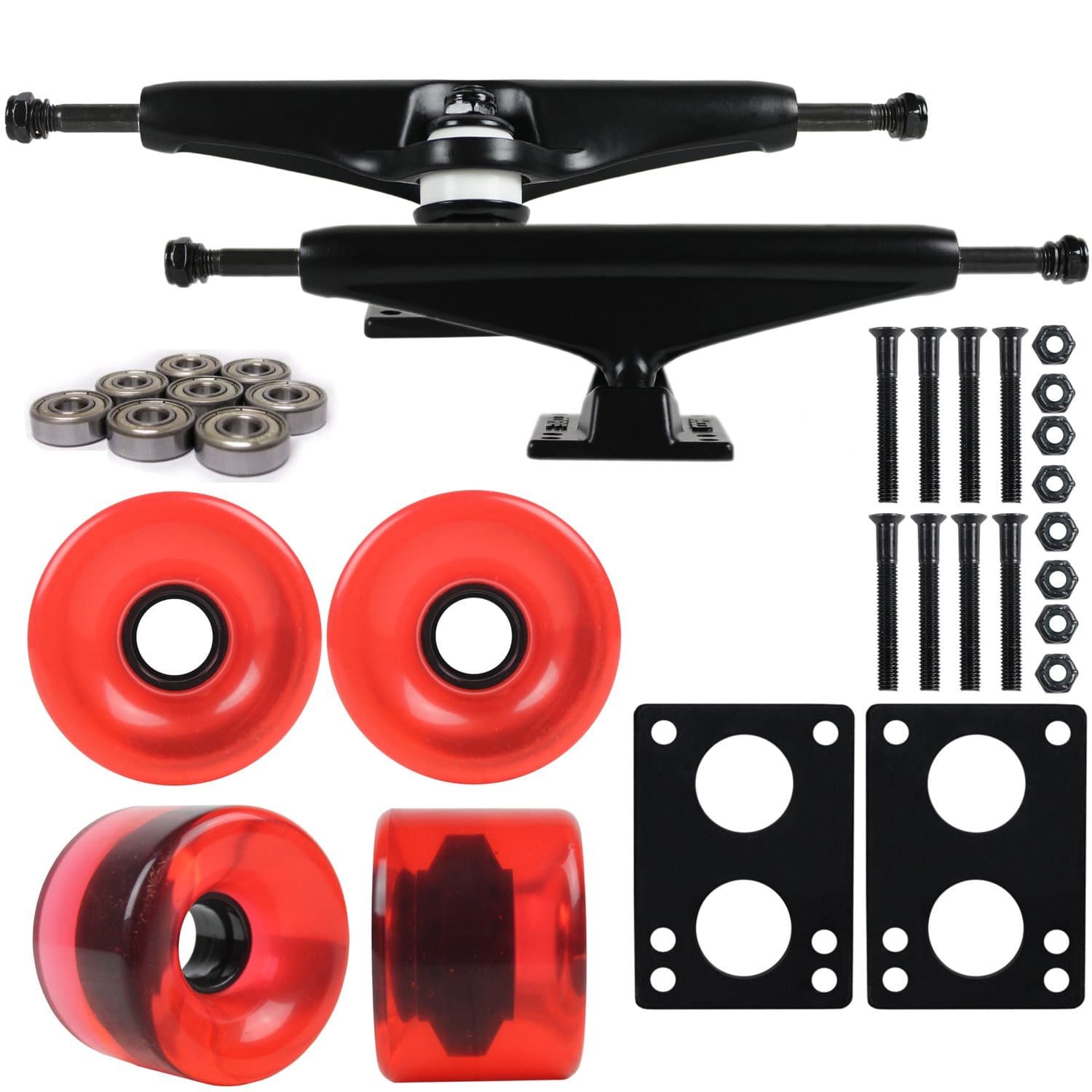 Core Longboard Package 7 In Black Trucks 76Mm Wheels