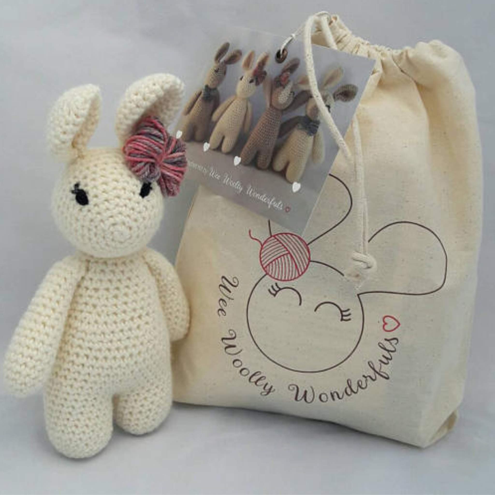 Beginner Crochet Kit - Betsy Bunny with Video Tutorials