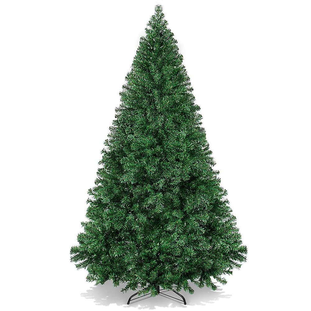 SUNCROWN 7ft Christmas Tree Artificial Xmas Pine Tree with Solid Metal Legs Perfect for Holiday Decoration (Green)