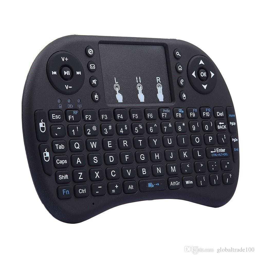 Mini Wireless Qwerty Keyboard Remote Control with Touchpad Mouse Fly Combo 2.4G - for Android TV Box, PC Console, Multimedia
