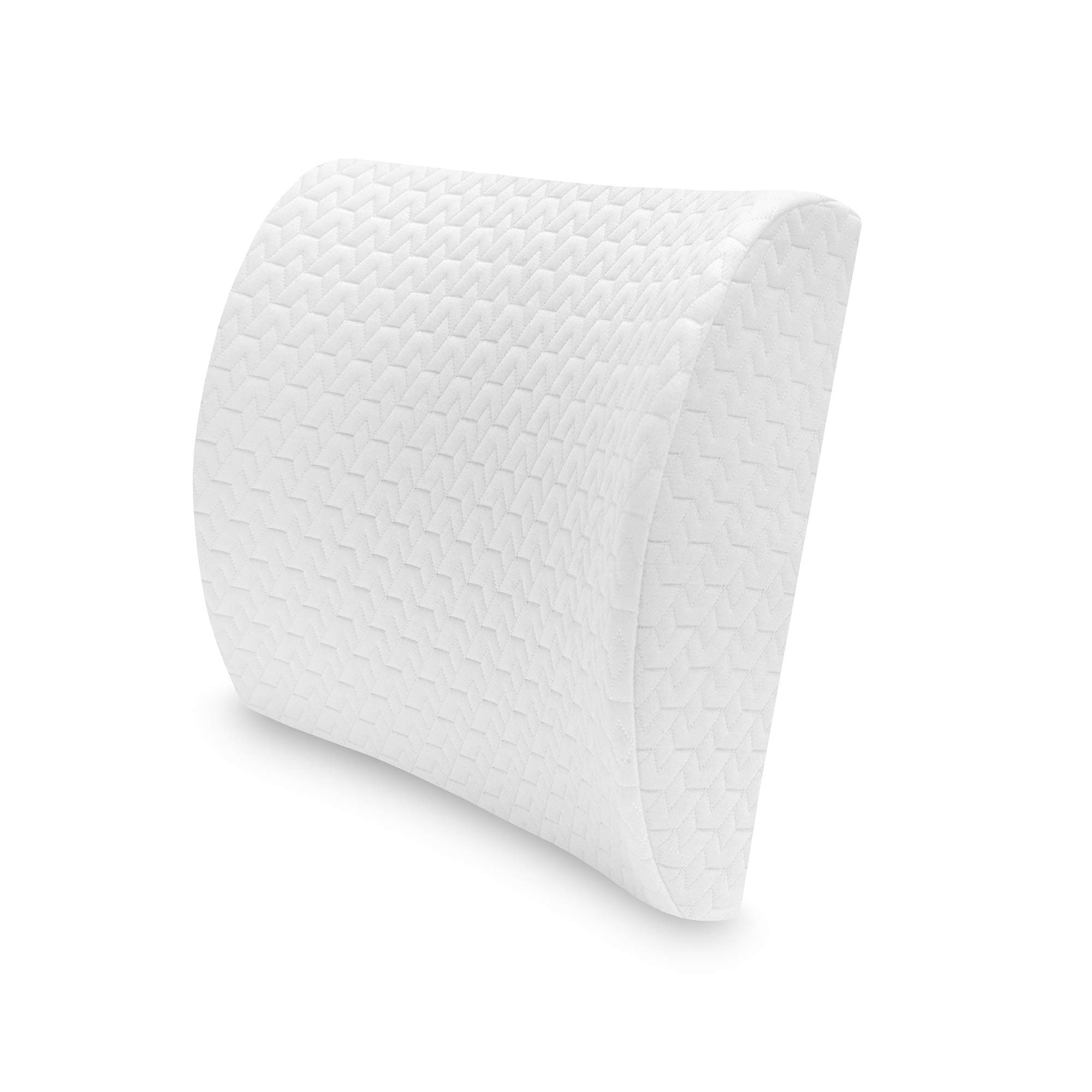 SensorPEDIC Lumbar Memory Foam Accessory Pillow, 14" x 13", White