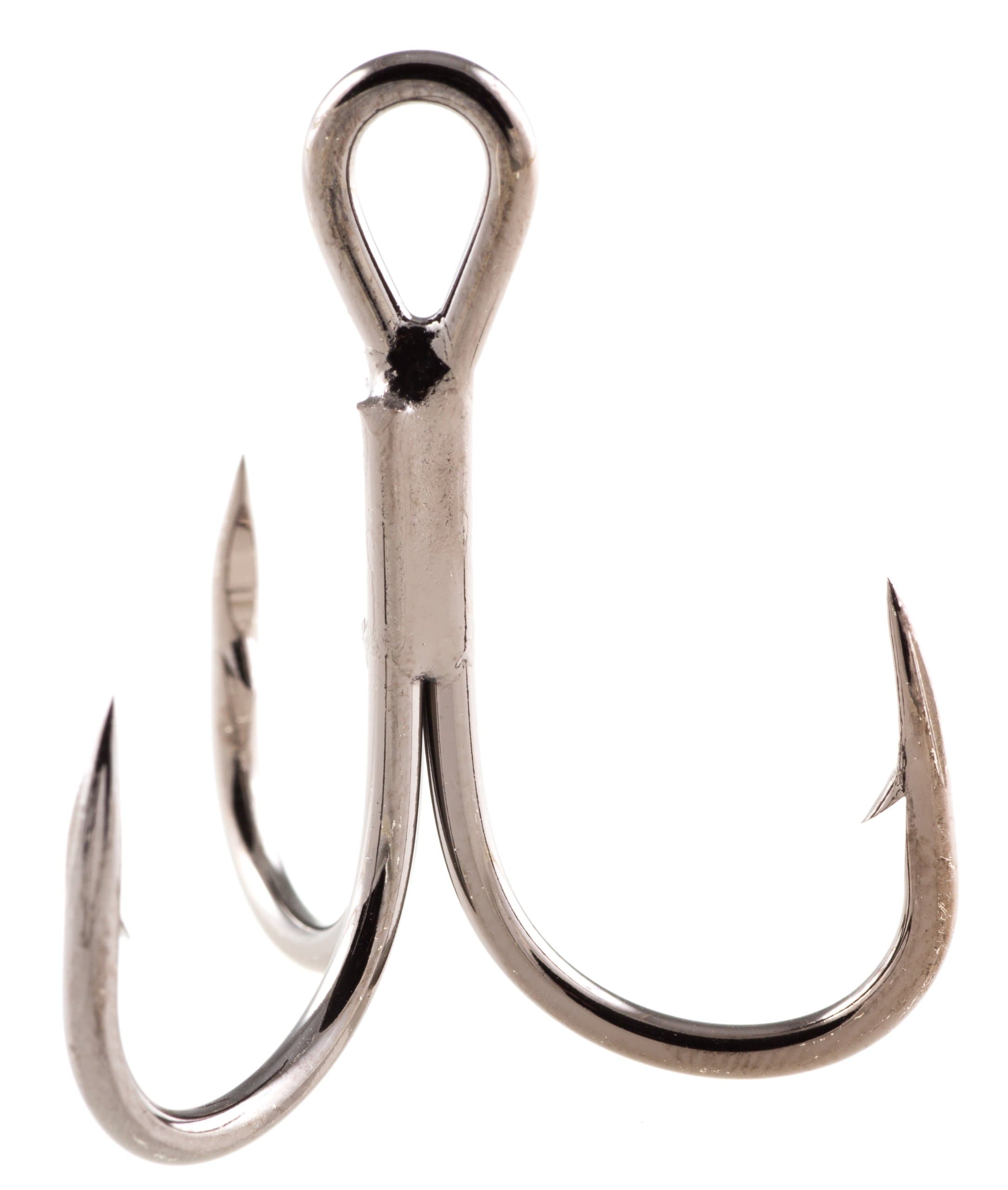 Owner ST-41 2X Strong Treble Hook, Black Chrome