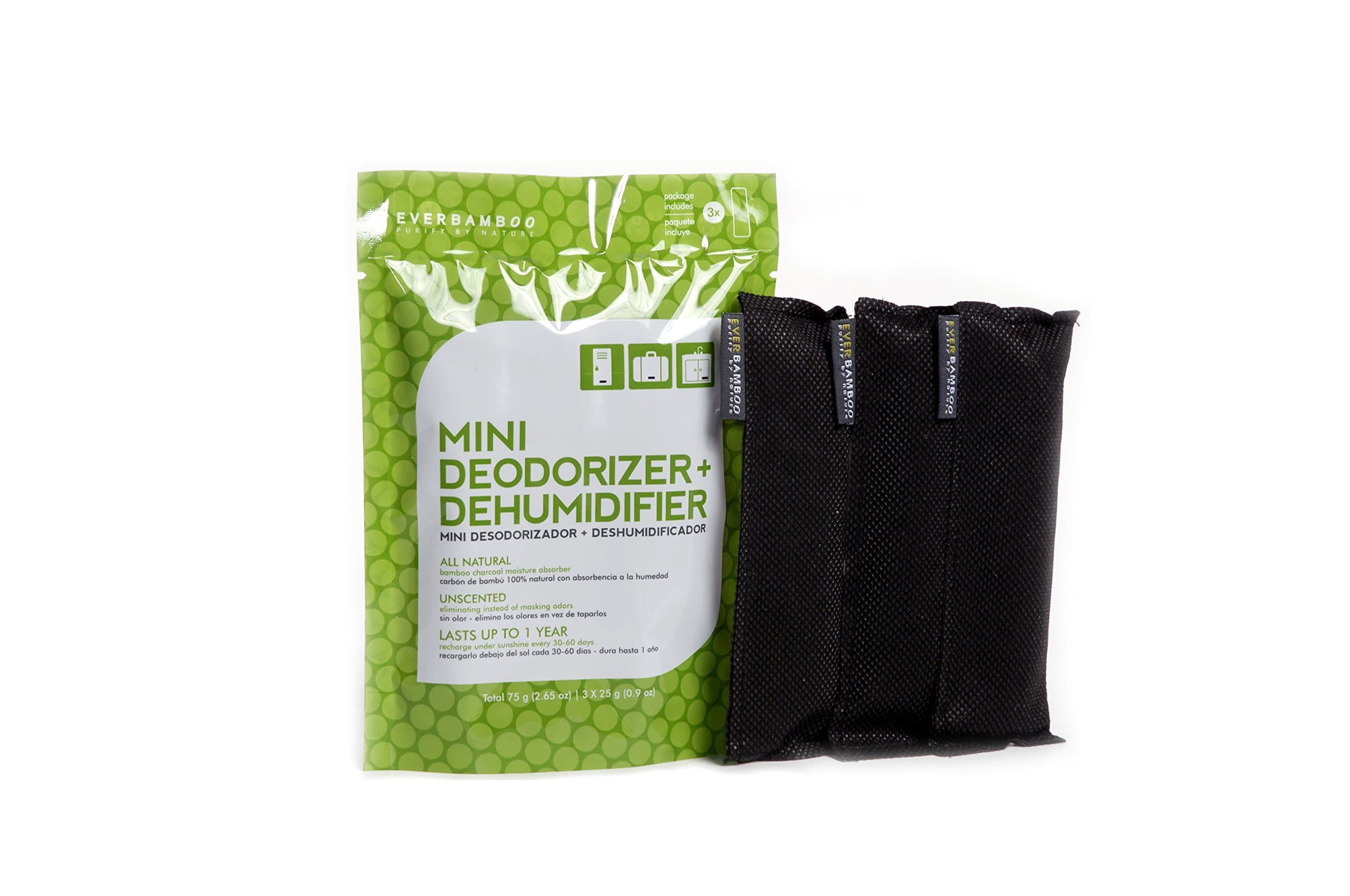 Mini Deodorisers with natural moso bamboo charcoal