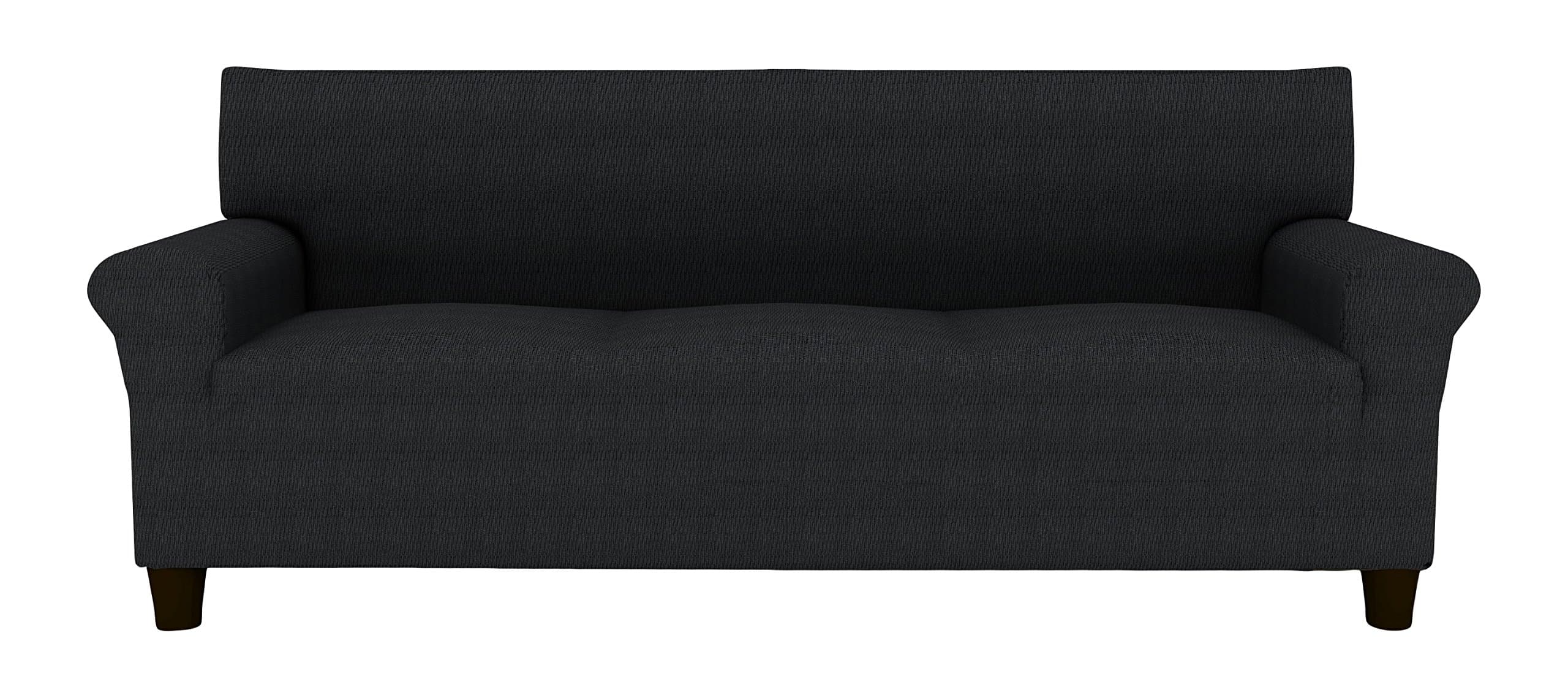 Eiffel Textile Ektorp Designer Sofa 2 Square 110 x 195 x 2 cm Black