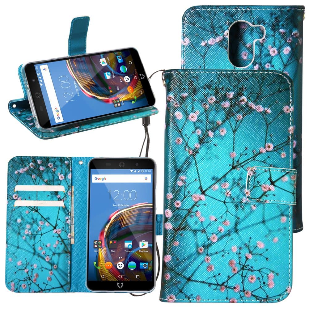 Cmid Swift 2 Case, Swift 2 Plus Case, PU Leather Wallet Case Flip Book Style Protective Cover with [Card Slot][Magnetic Closure][Kickstand][Wrist Strap] for Wileyfox Swift 2/Swift 2 Plus 5.0" (A-02)