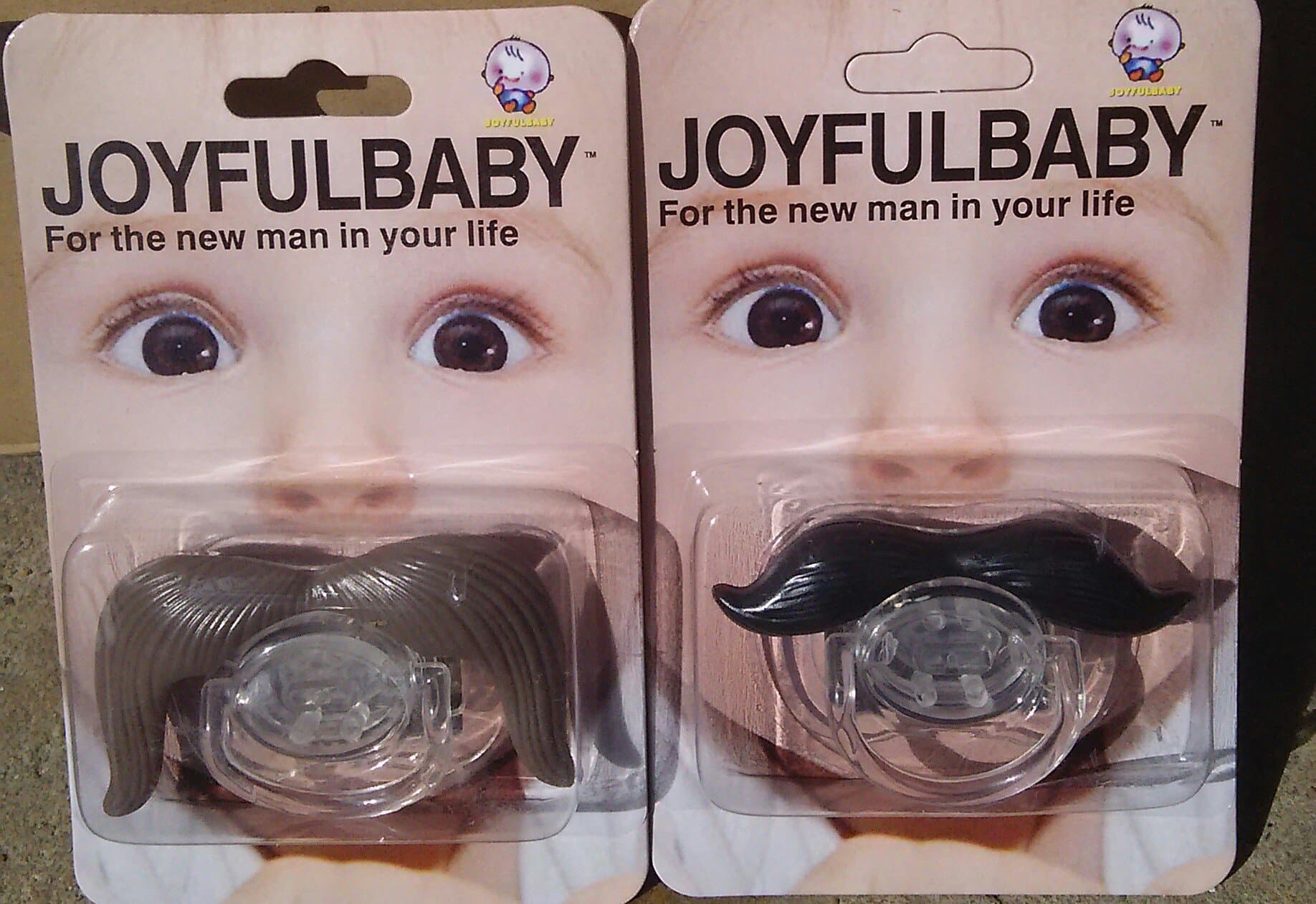 Value Pack - Mustache Pacifier Cowboy + Gentleman = 2 Pack
