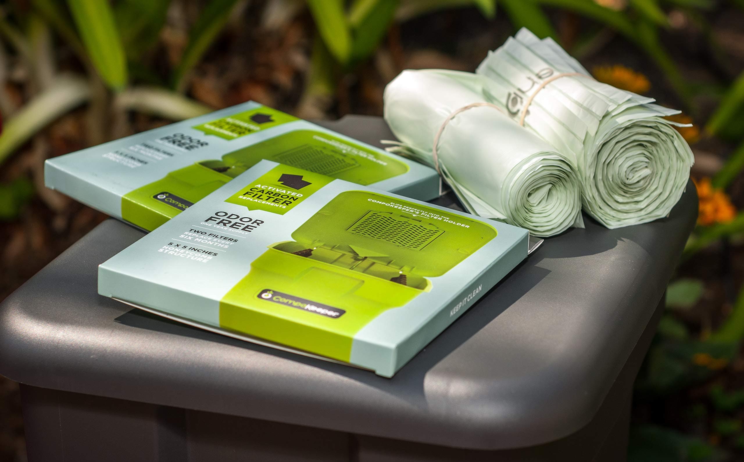 CompoKeeper Compost Bin Refill Bags, 6 Gallon, 12 Count