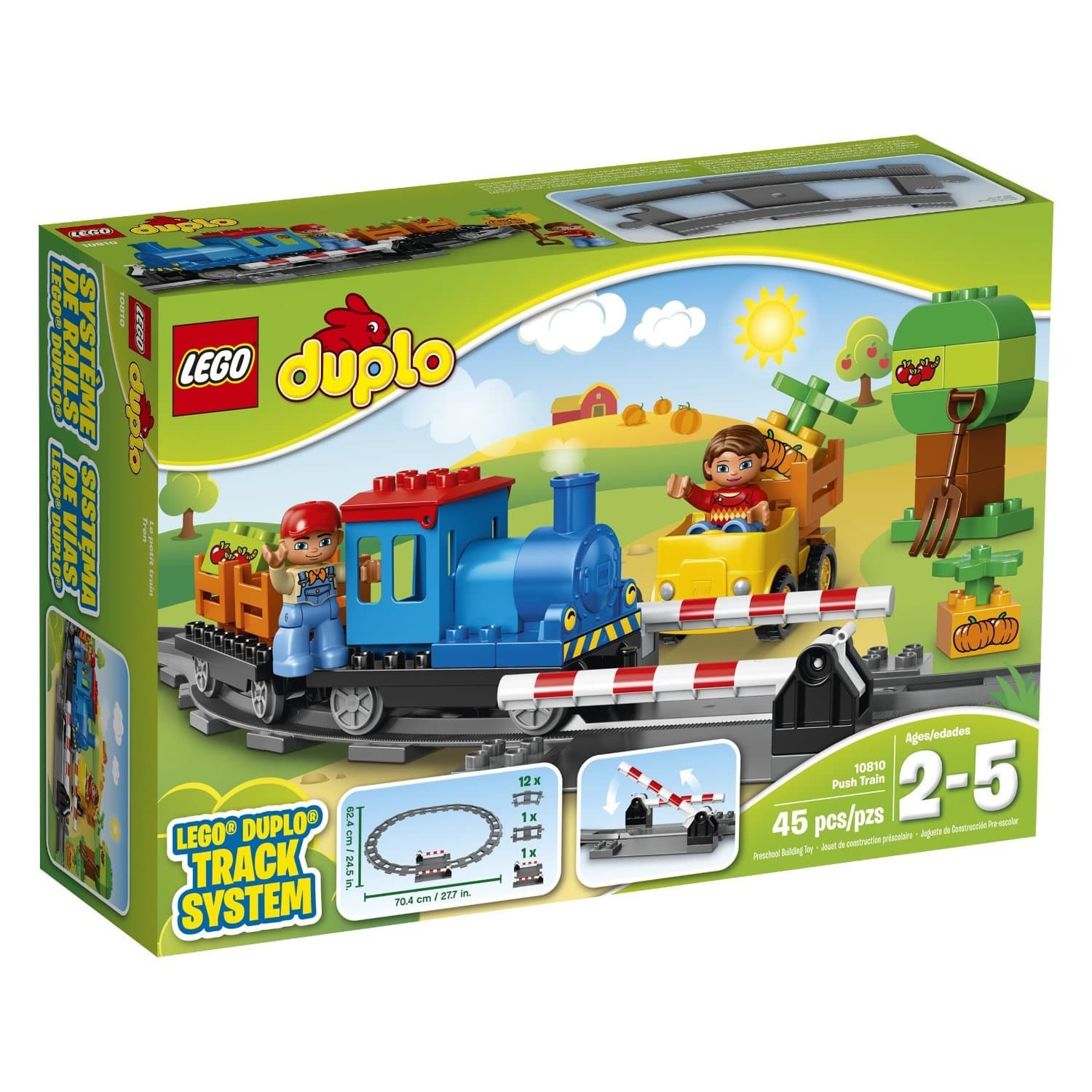 LEGO Duplo 10810 45 Piece Push Train Track System
