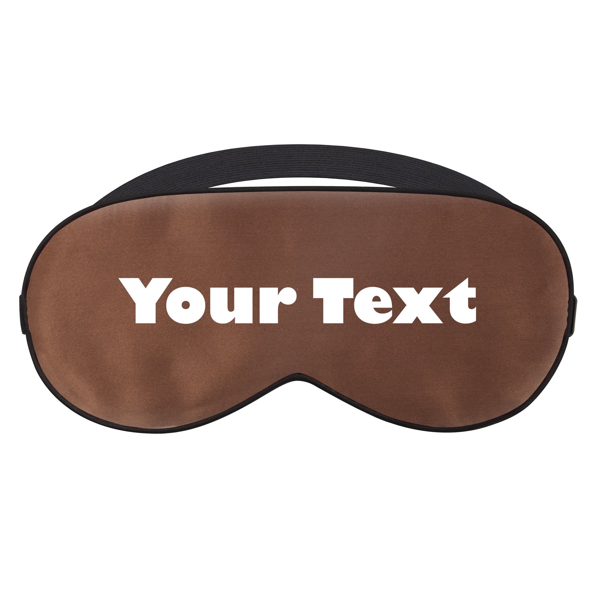 Personalised Eye Mask Silk (Brown)