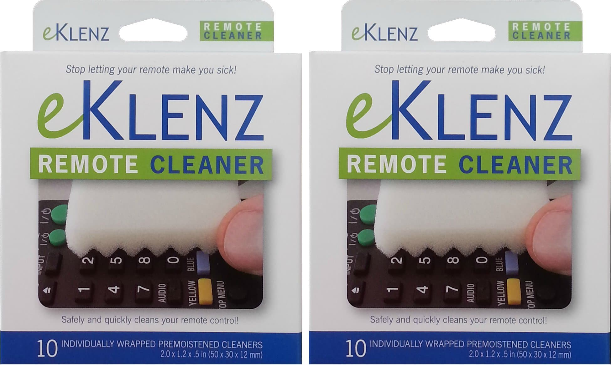 eKlenz Keyboard, Remote Control, Telephone, Game Controller, Electronics Keypad Cleaner - 2 Pack