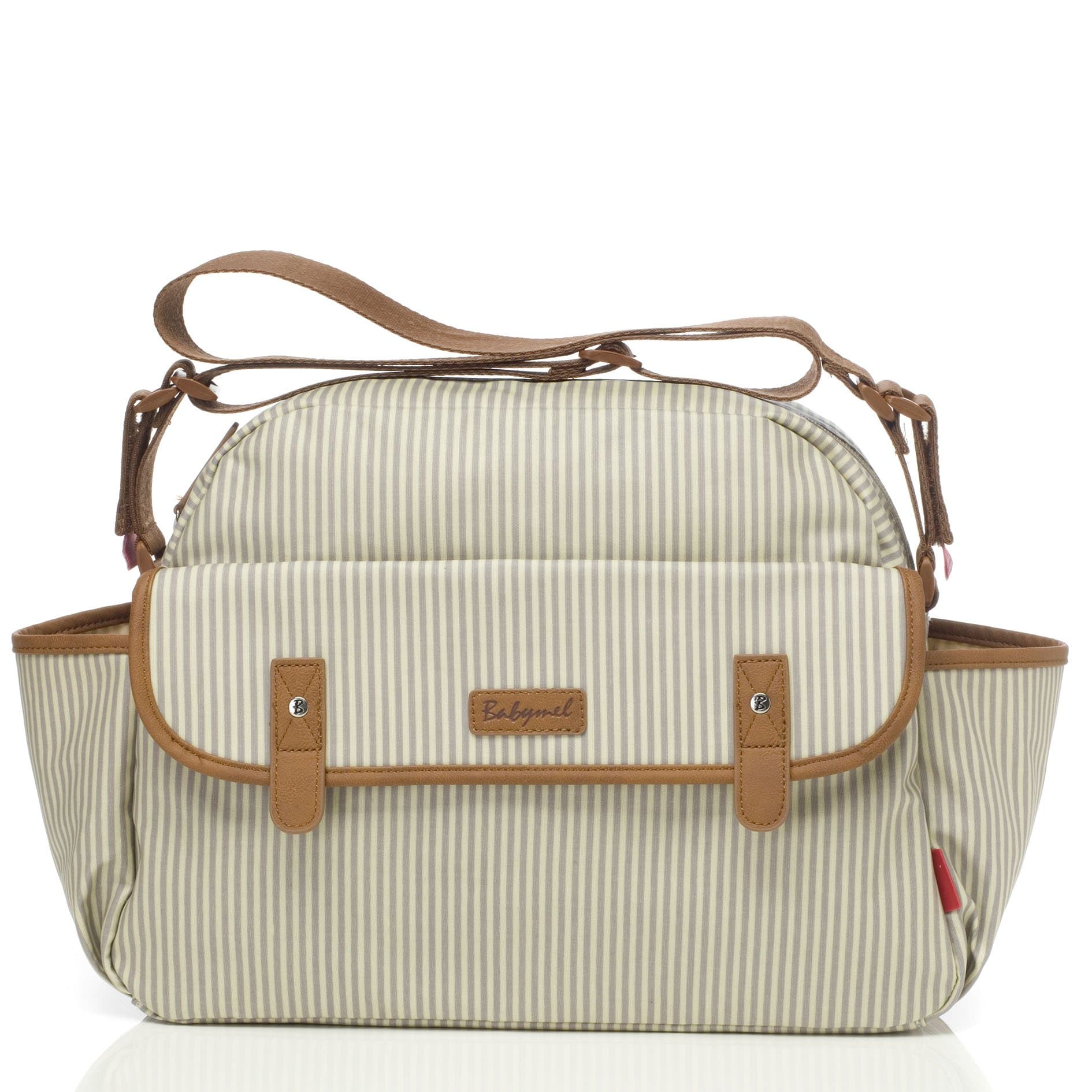 Molly Grey Stripe Baby Changing Nappy Bag